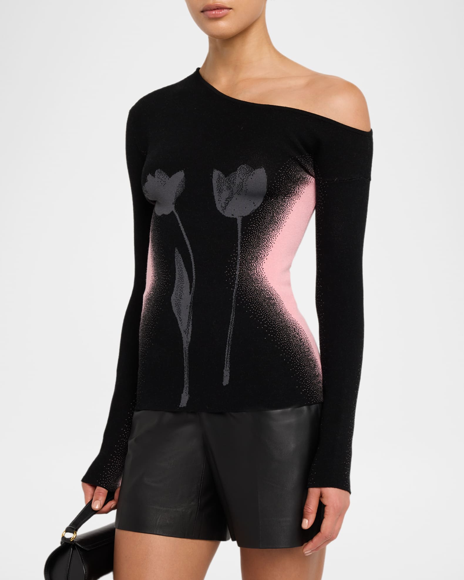 Melia Asymmetric Long-Sleeve Top