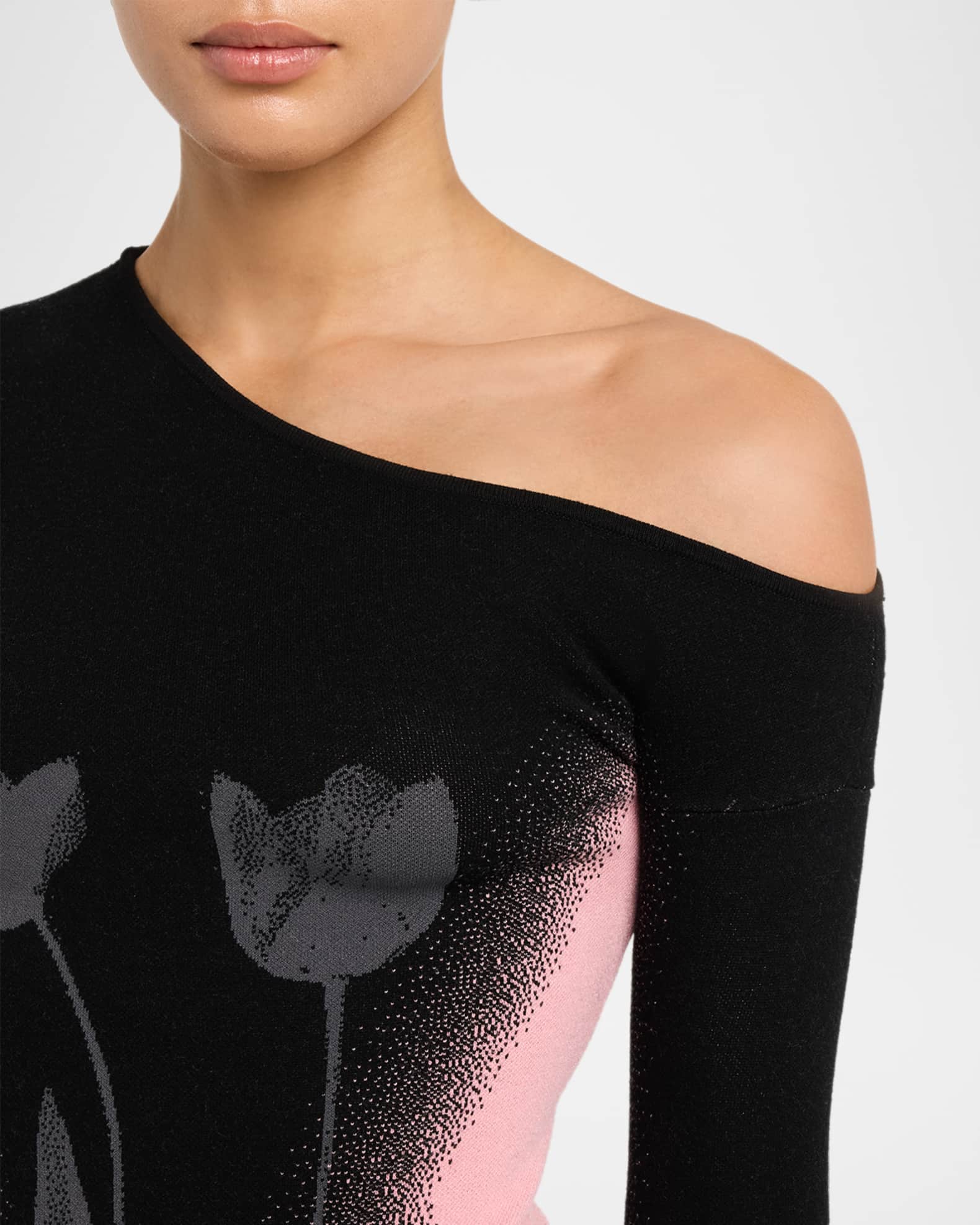 Melia Asymmetric Long-Sleeve Top