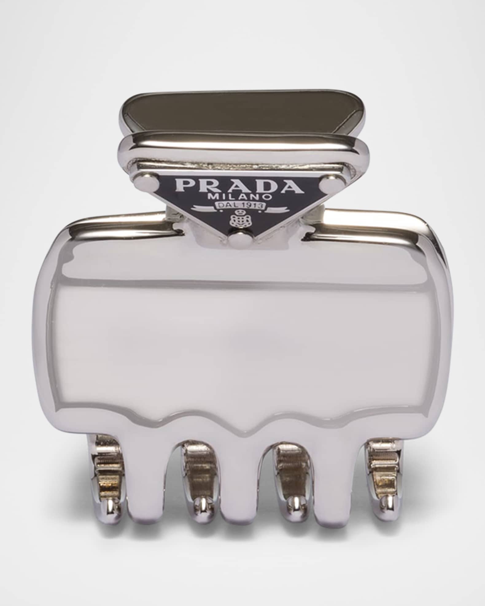 Prada Triangle Metal Claw Clip | Neiman Marcus