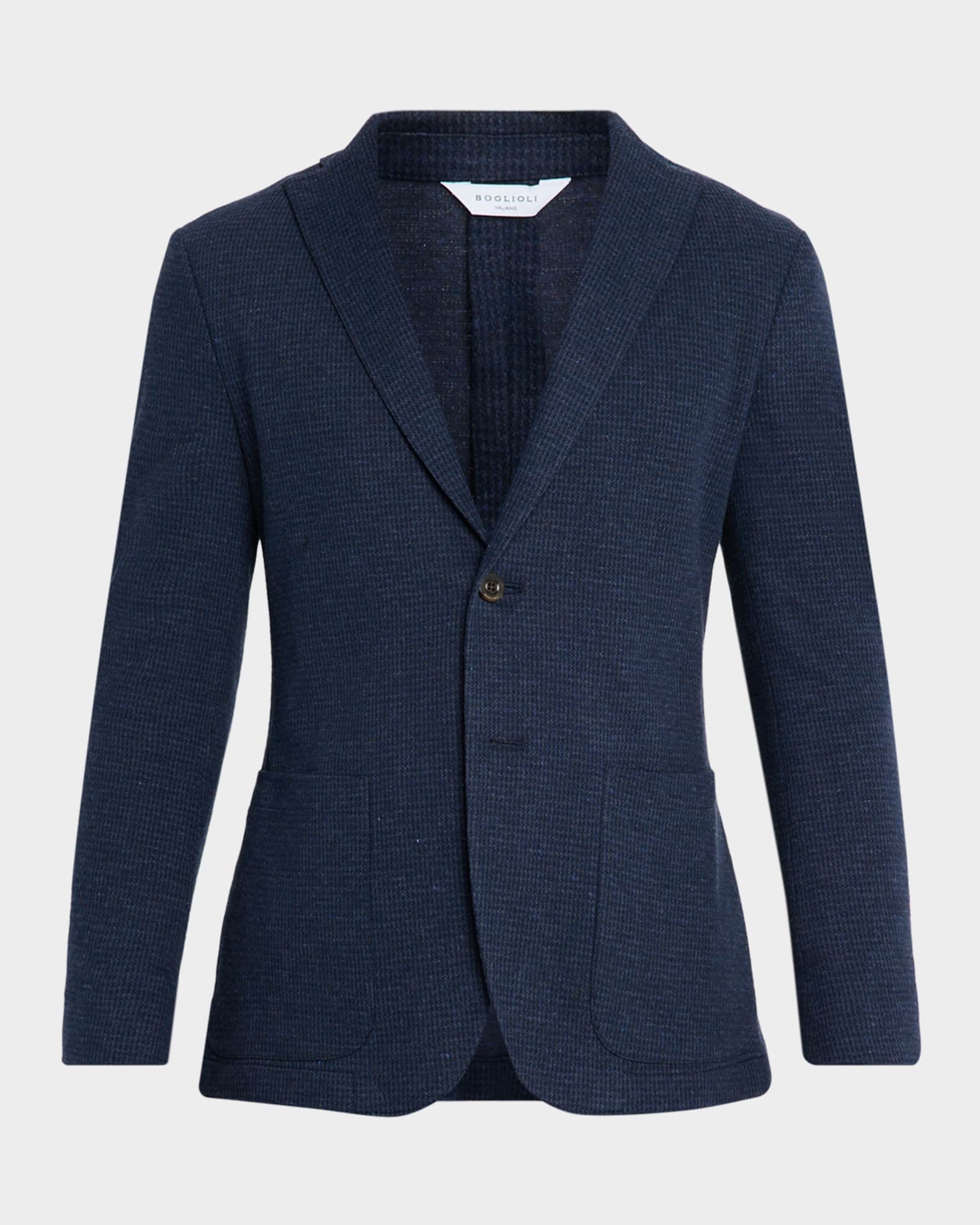 Boglioli Men's Houndstooth Two-Button Jacket | Neiman Marcus