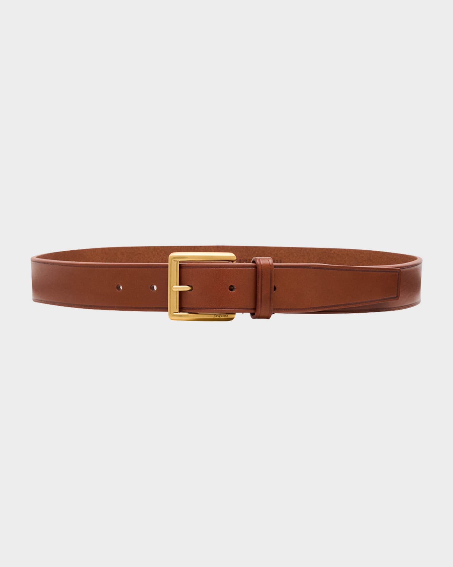 Saint Laurent Minimal Leather Belt | Neiman Marcus