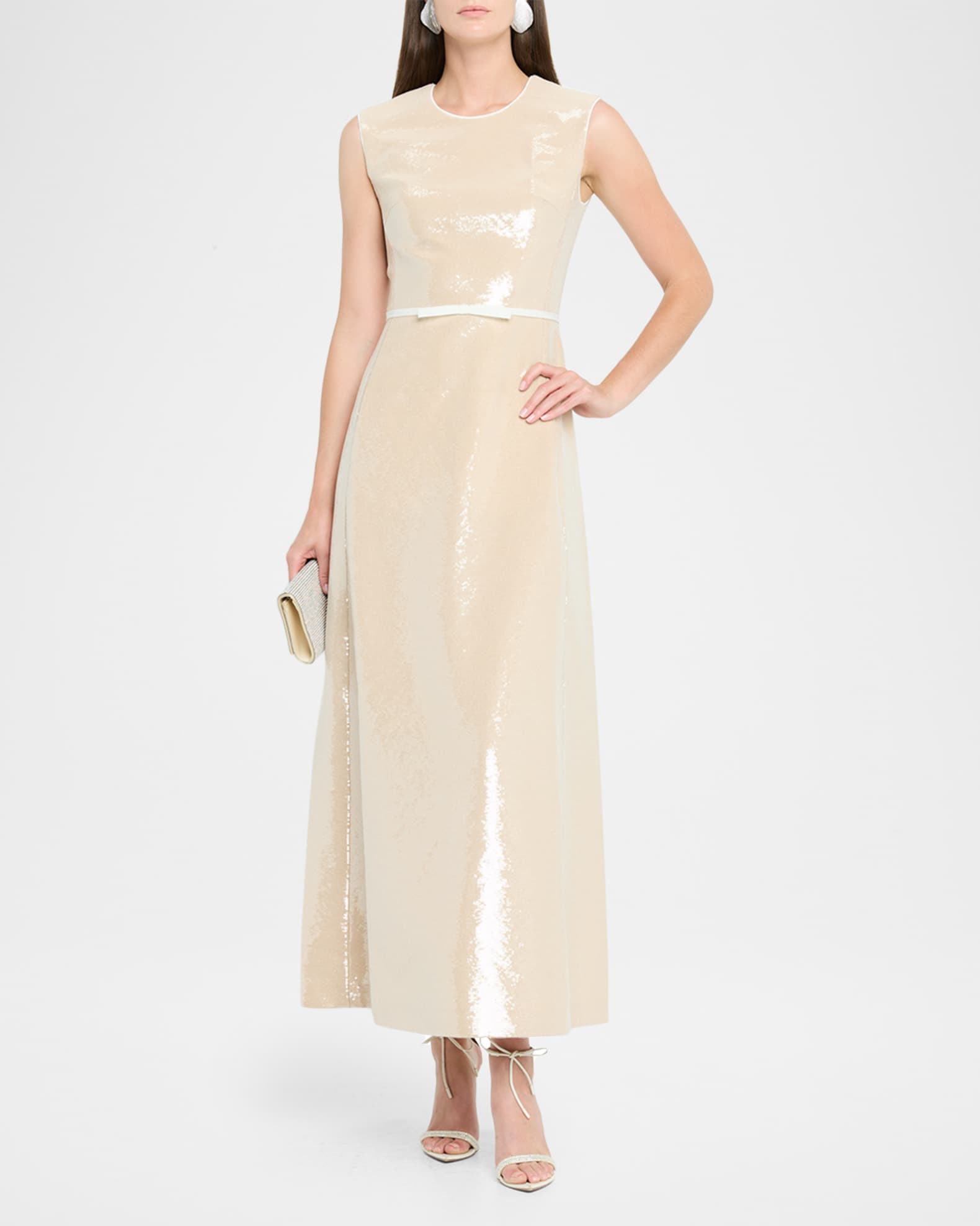 パーティードレス Giambattista Valli 25SSPVCL518201JER Dresses Golden Long gold open-back dress - Giambattista Valli Paris | Haute