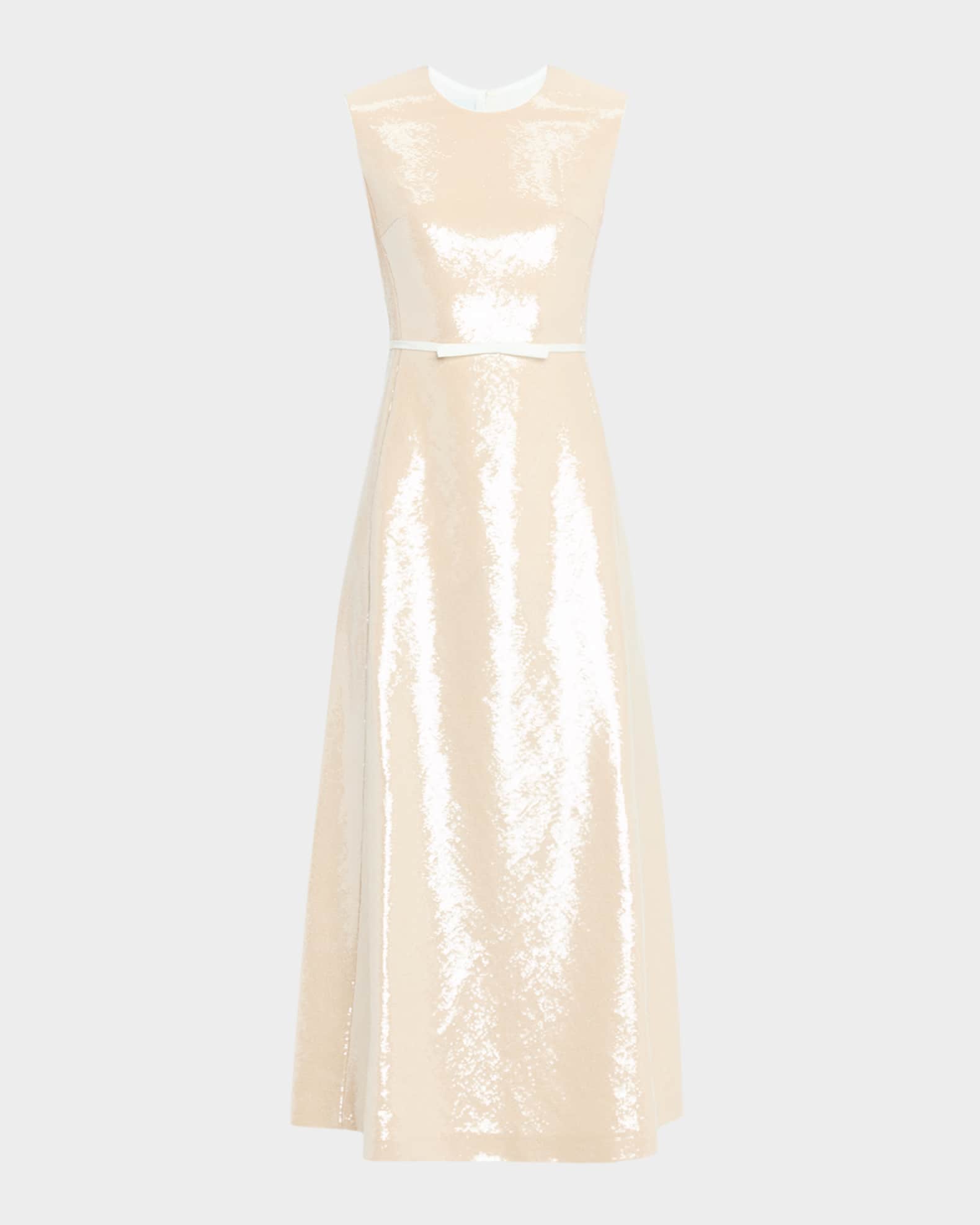 Giambattista Valli Sequined Sleeveless Ankle Dress | Neiman