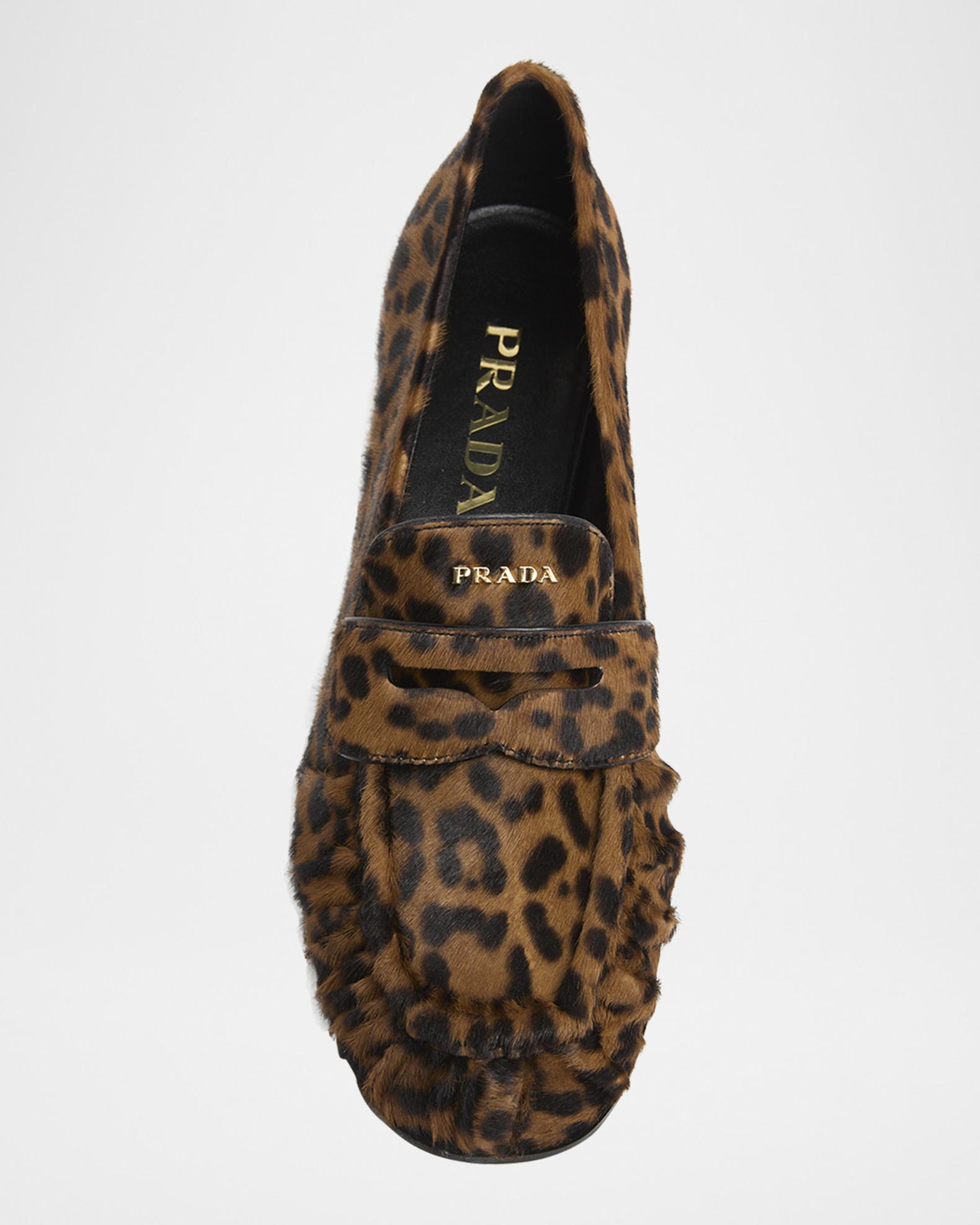 Prada Leopard Oxfords Leopard Velvet Loafers Prada - Women – myCompañero main image 3