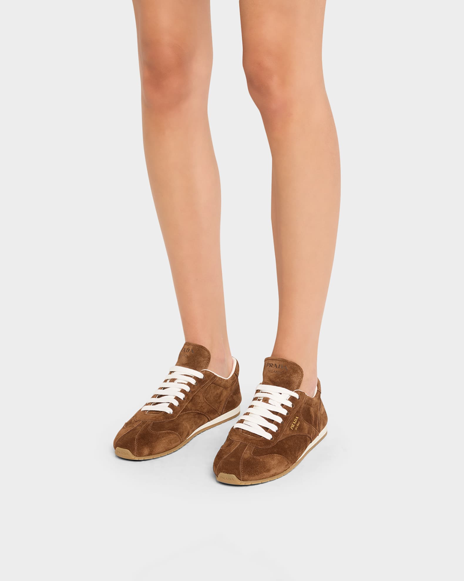 Prada Suede Low-Top Sneakers | Neiman Marcus