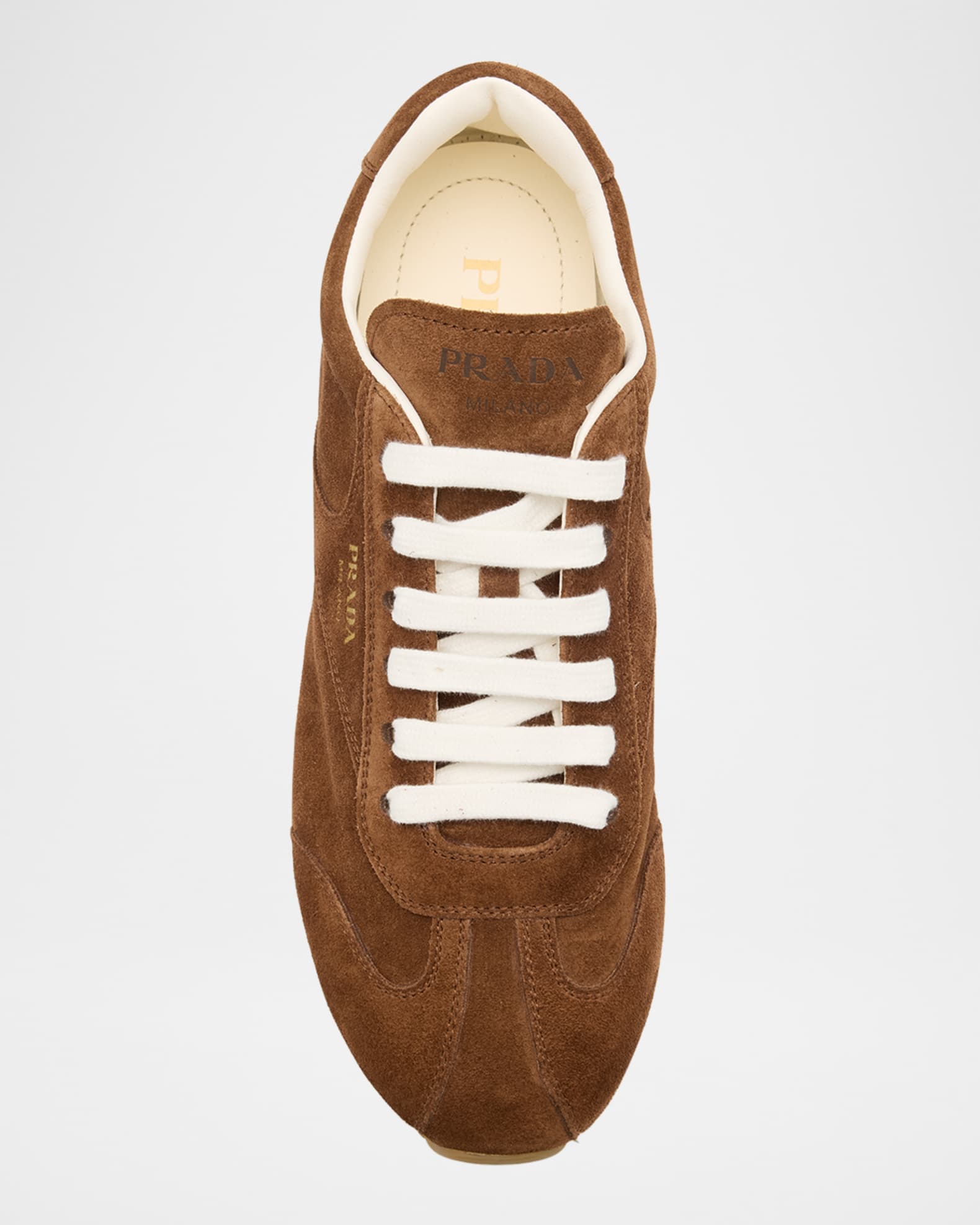 Prada Suede Low-Top Sneakers | Neiman Marcus