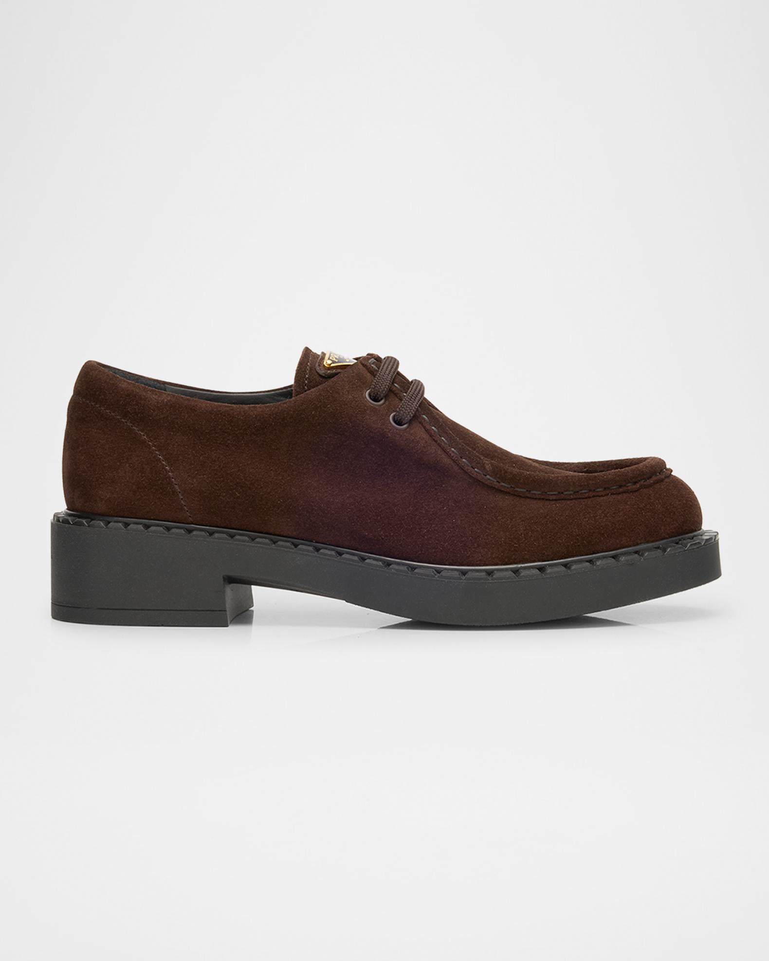 Prada Men’s Brown Suede Loafers Size 7 D Made in Italy Brown Suede Slip-On Loafers - Prada | WE IN STYLE main image 4