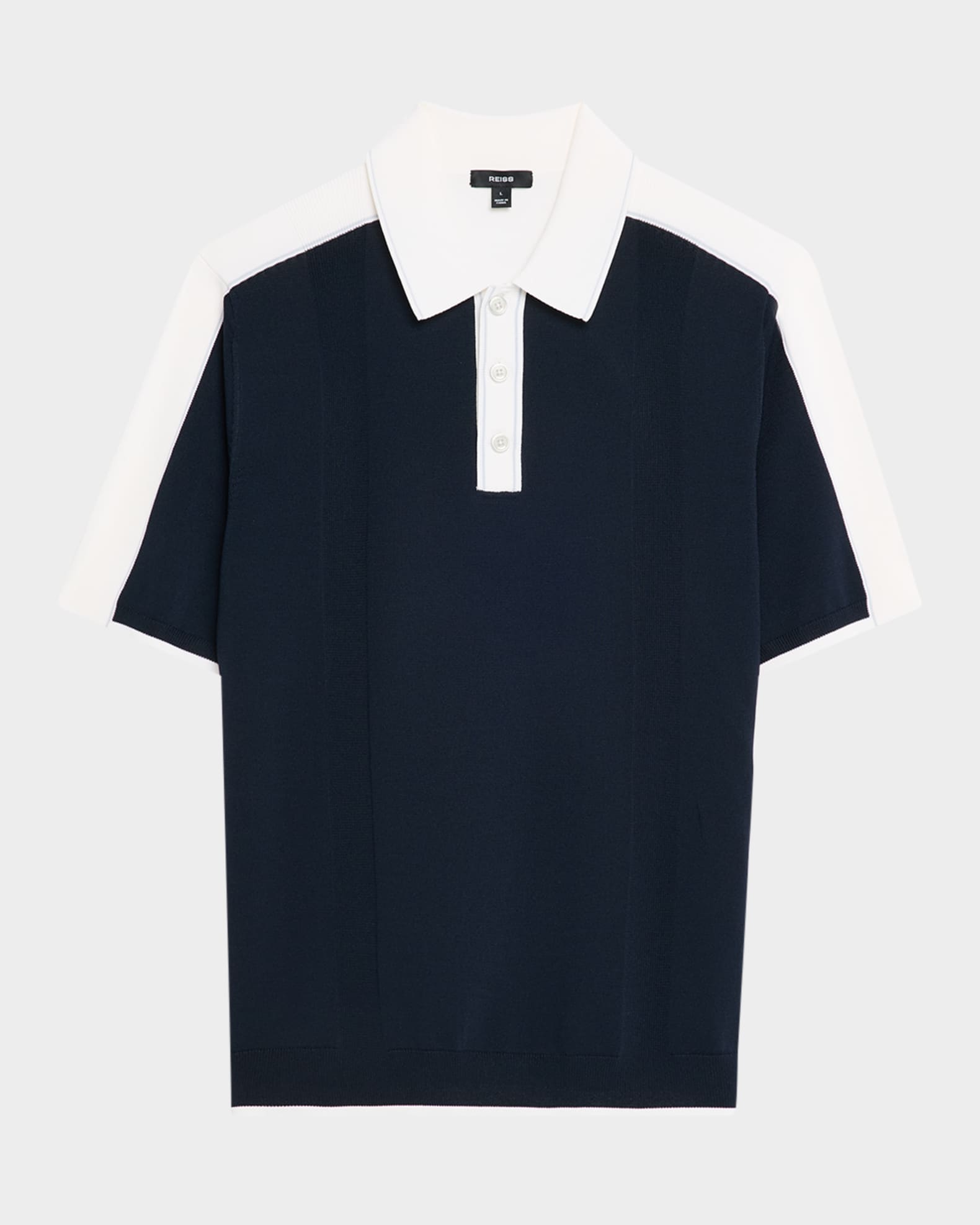Men's Pentel Color-Block Knit Polo Shirt 0