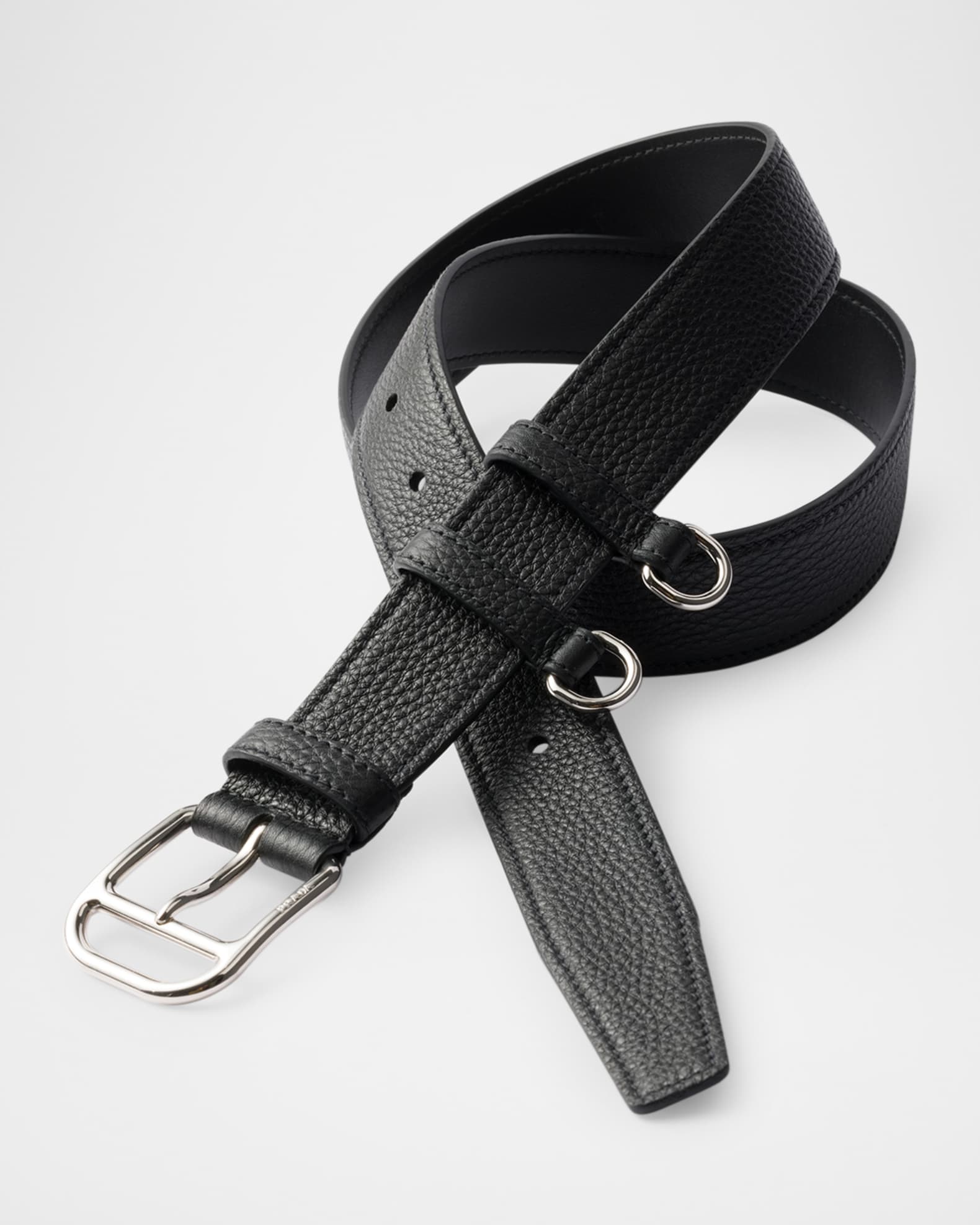 Prada Men's Leather Belt | Neiman Marcus