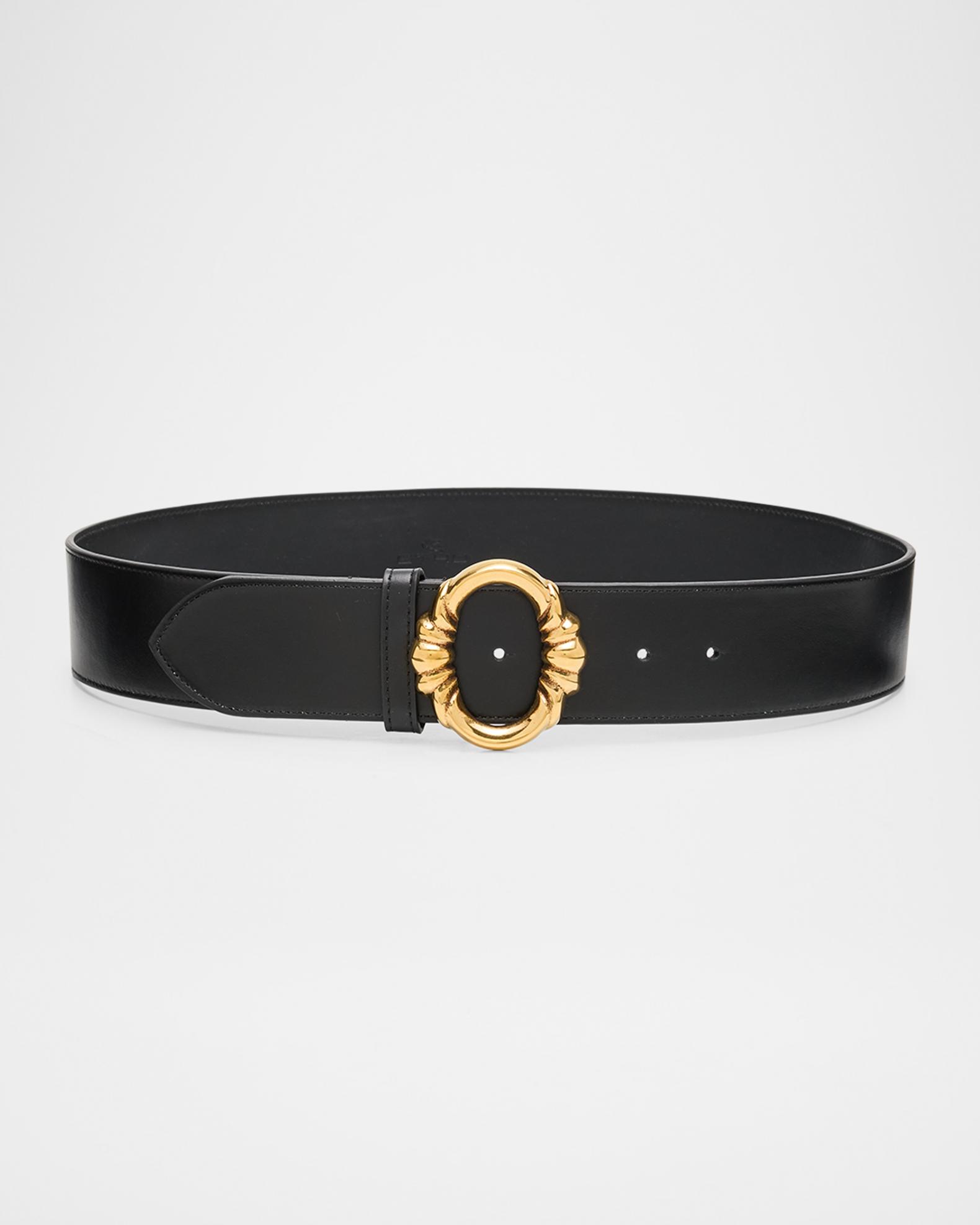Etro belt ETRO Double Leather Belt BROWN | Base Blu main image 3