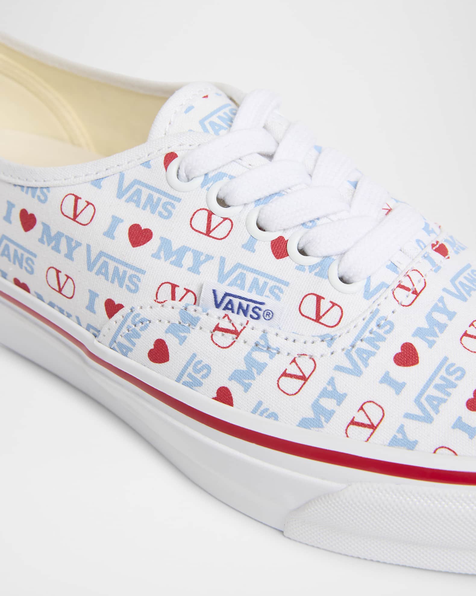 Valentino Garavani x Vans Authentic VLogo Canvas Sneakers | Neiman