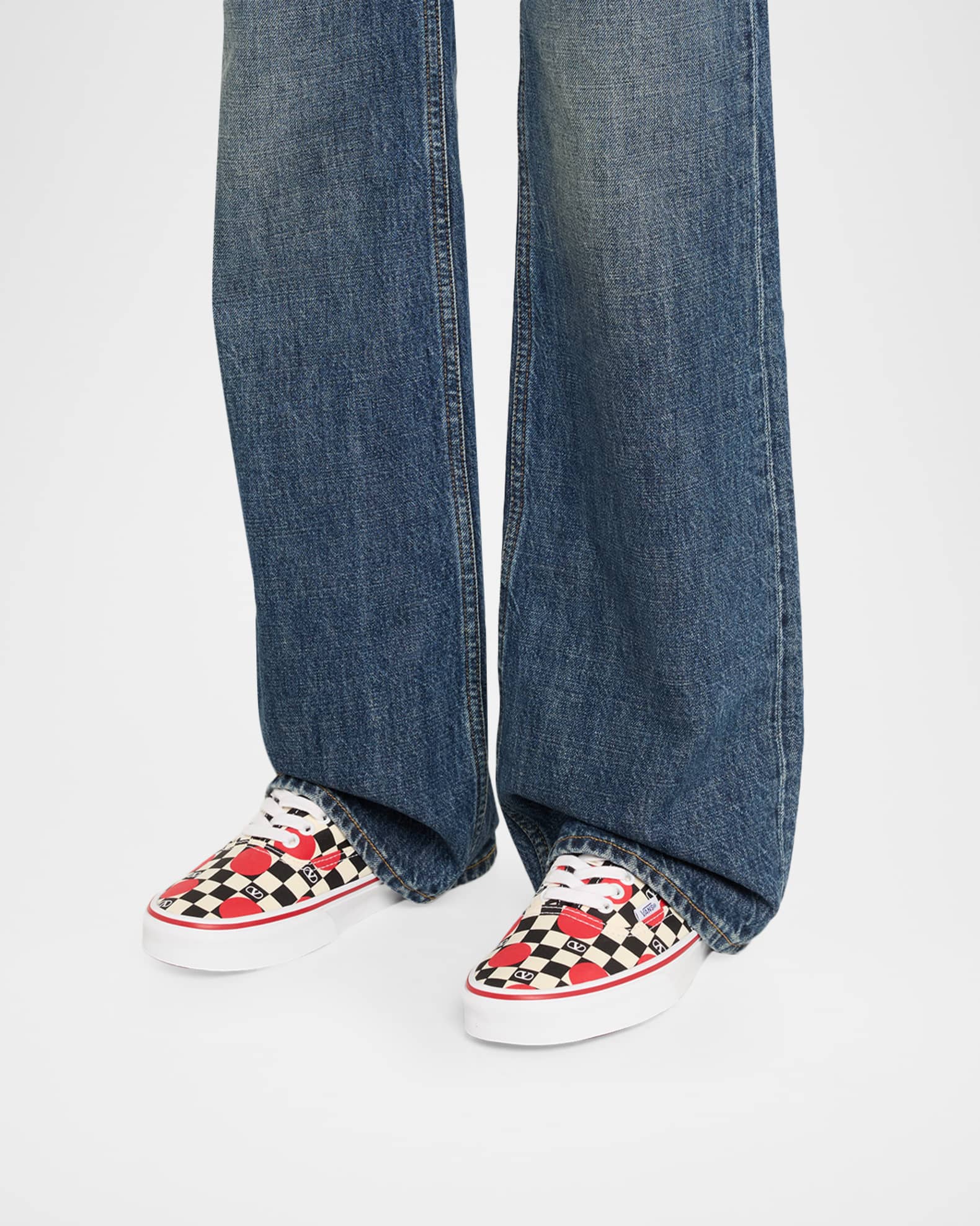 Valentino Garavani x Vans Authentic Checkered VLogo Sneakers