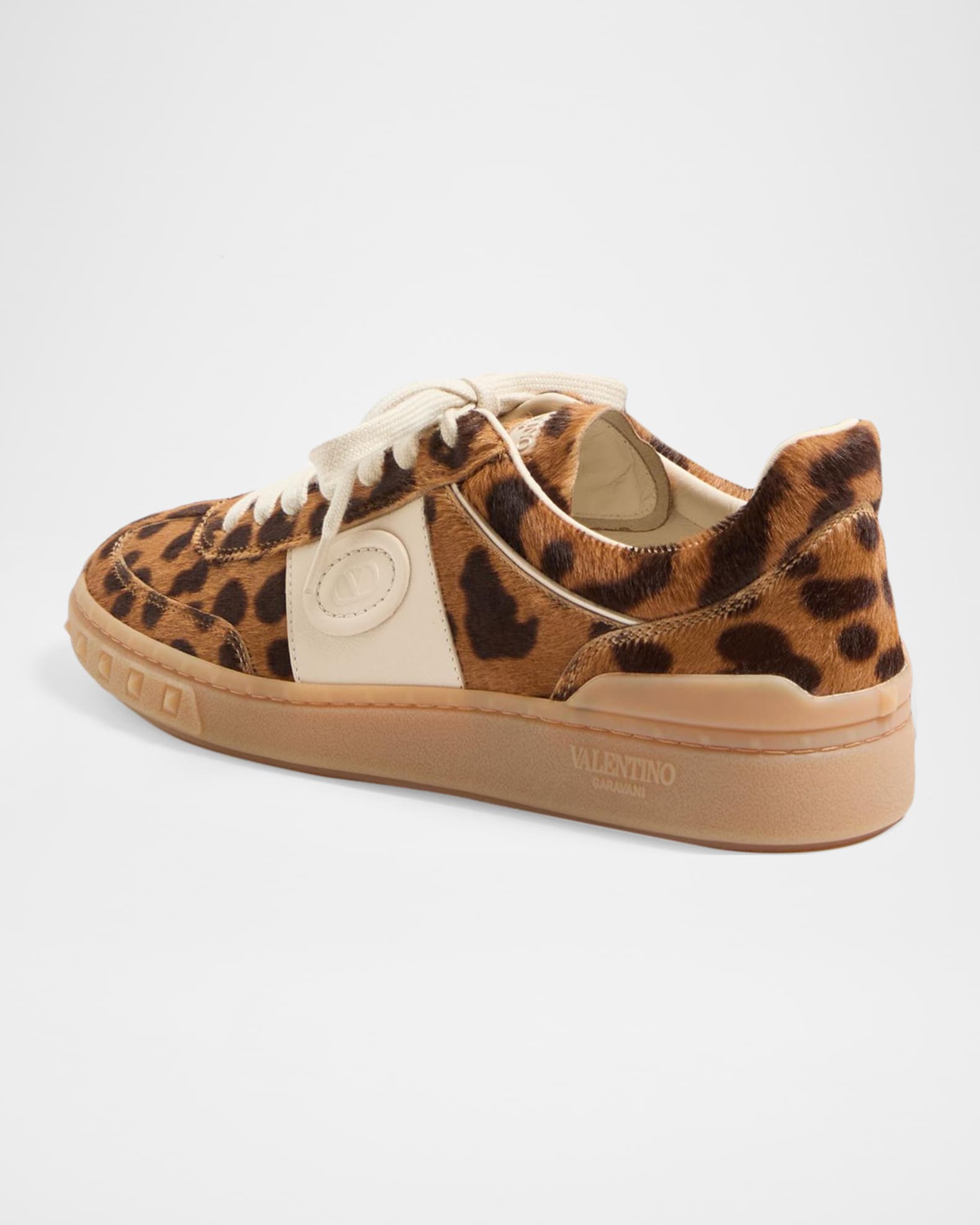 Valentino Garavani UpVillage Leopard Calf Hair Sneakers