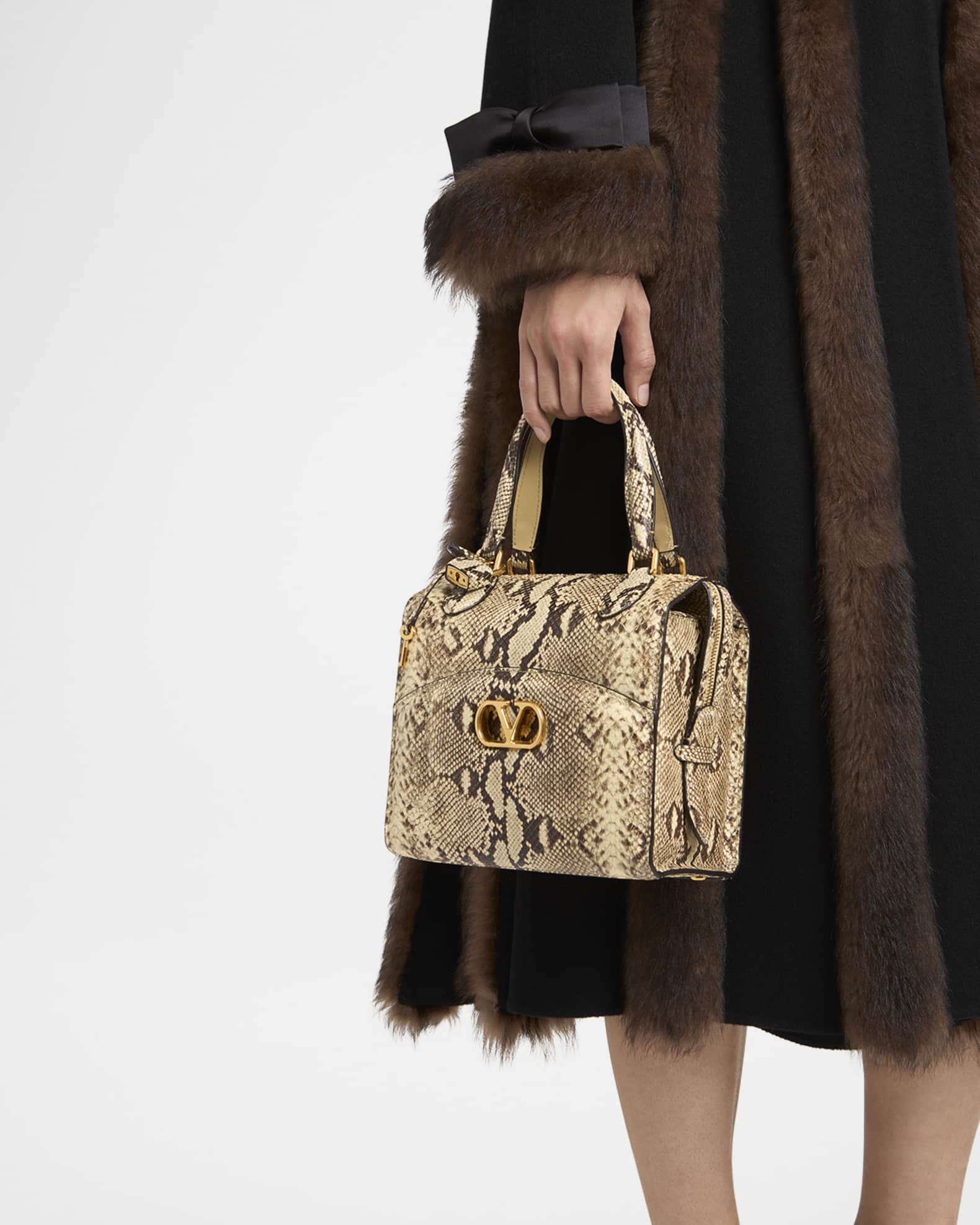 Valentino Garavani Vain-Case Snakeskin Crossbody Bag | Neiman Marcus
