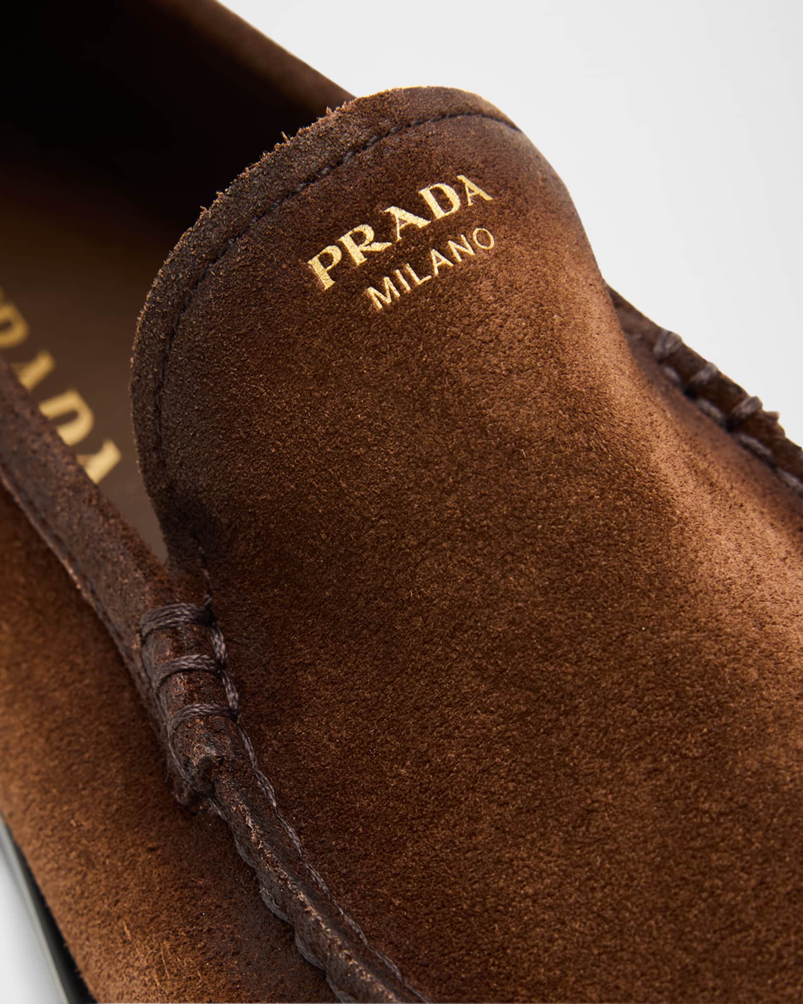 Prada Suede Loafers | Neiman Marcus