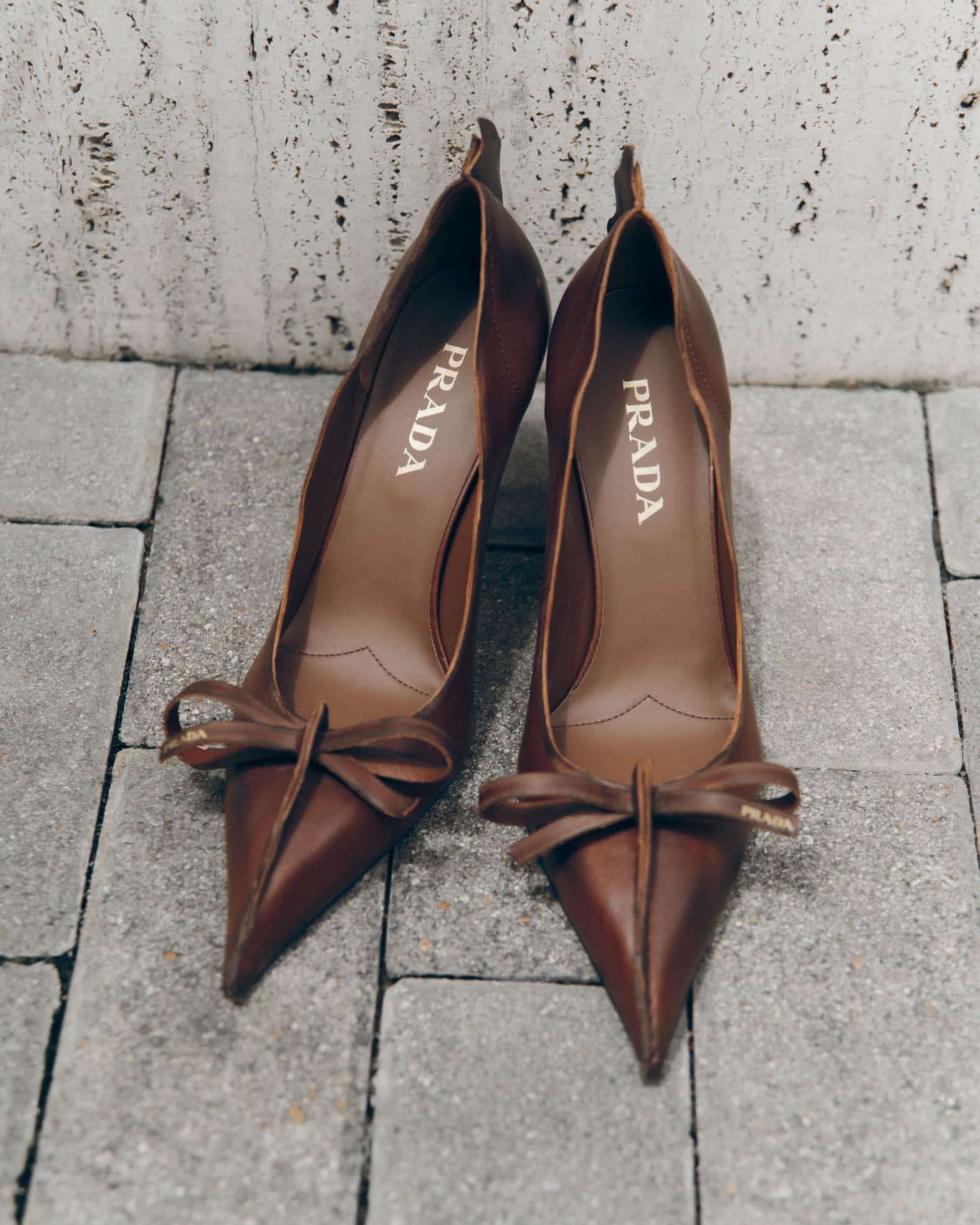 Prada Leather Bow Pumps | Neiman Marcus