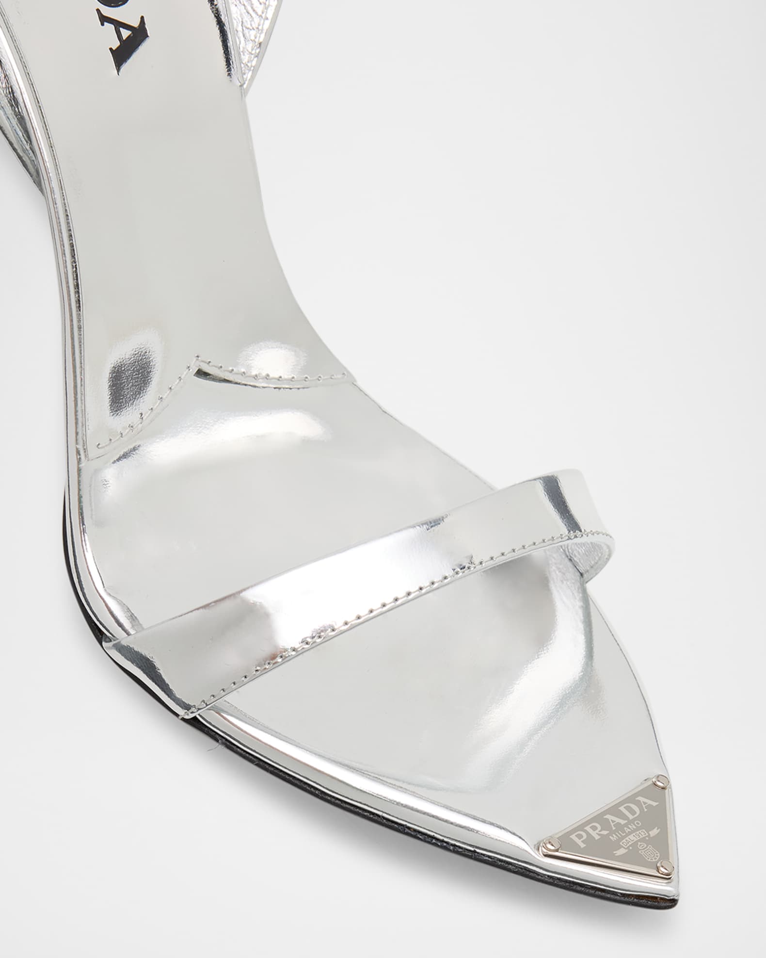 Prada Leather Ankle-Strap Sandals | Neiman Marcus