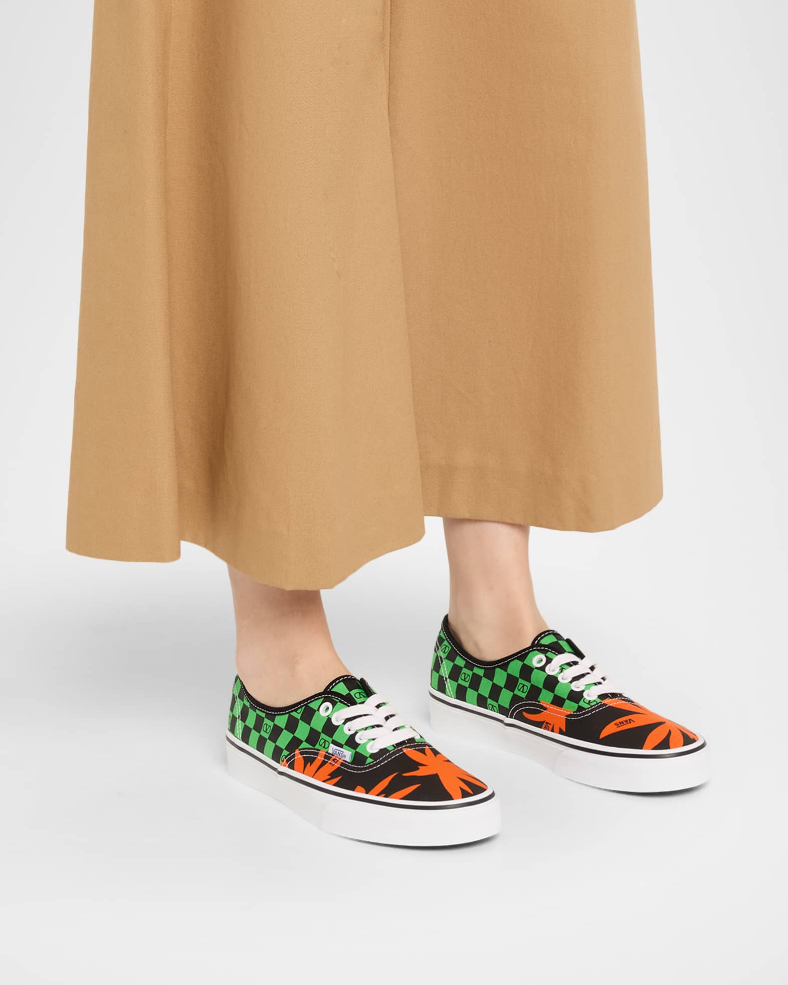 Valentino Garavani x Vans Authentic Checkerboard Tropical Sneakers