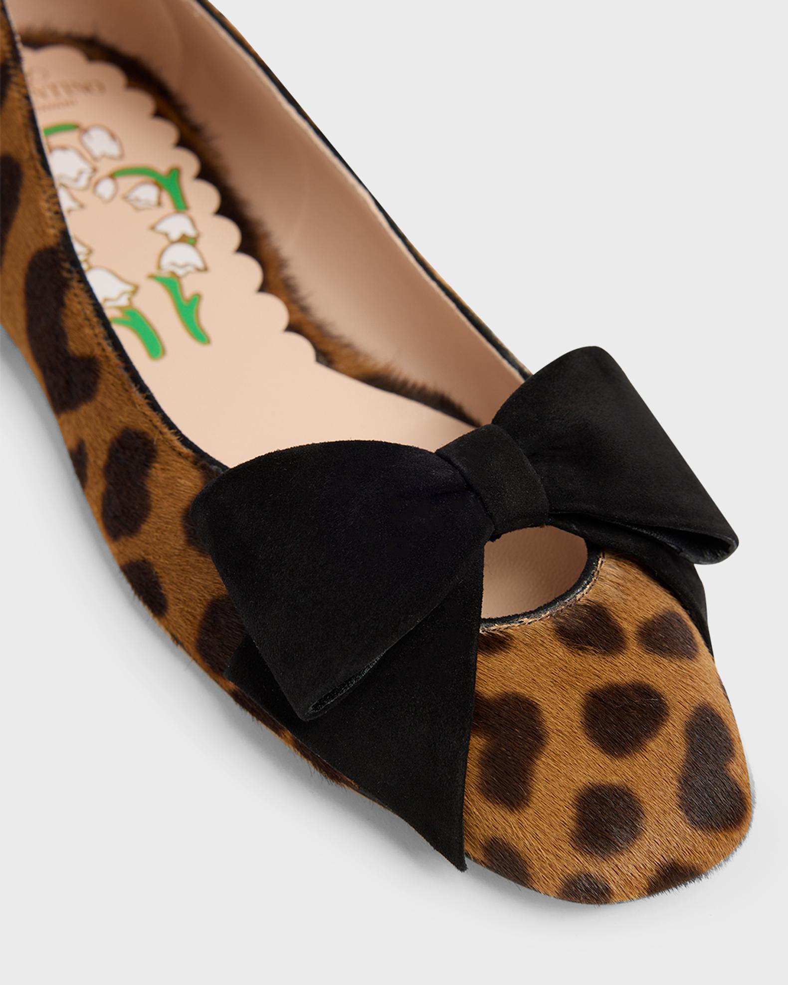 Dior Crystal Stone Leopard Belt Brown Calf Hair Leather Fendi Fendi Feel Leopard Calf Hair Slide Sandals | Neiman Marcus main image 4