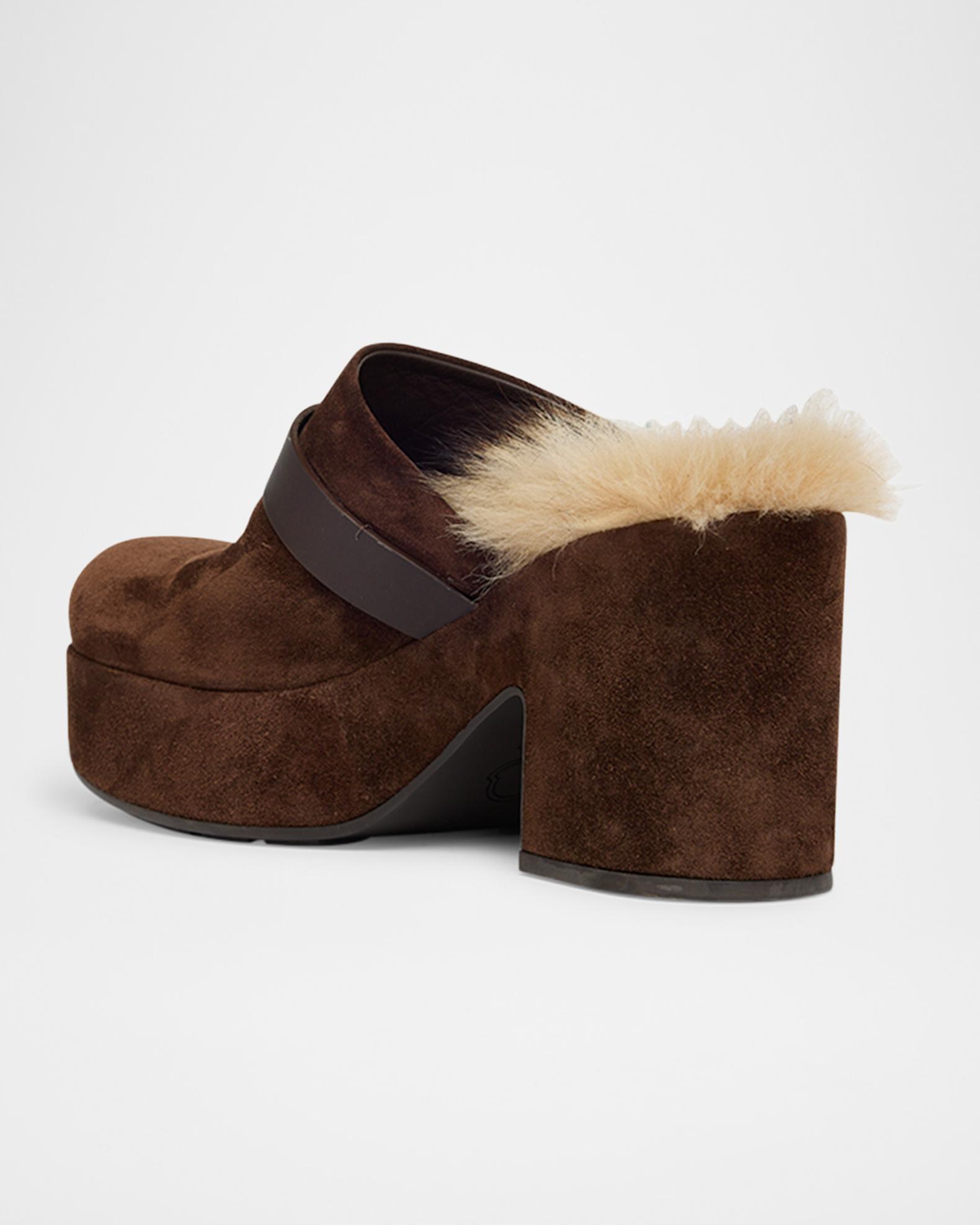 Moncler faux fur slipper clogs! snug-shearling-flats-women-  main image 3