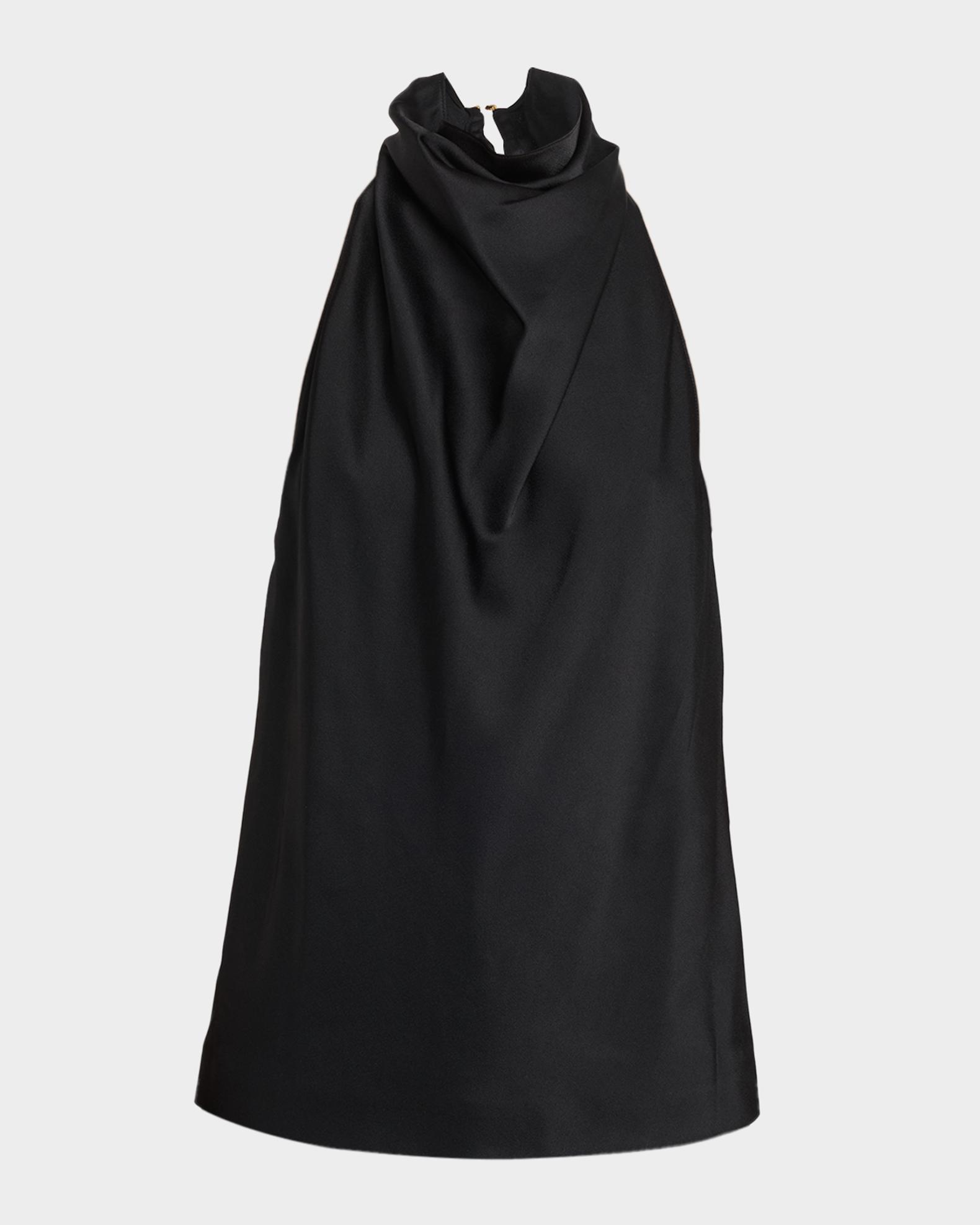 Stella McCartney Satin Backless Cowl Halter Top | Neiman Marcus
