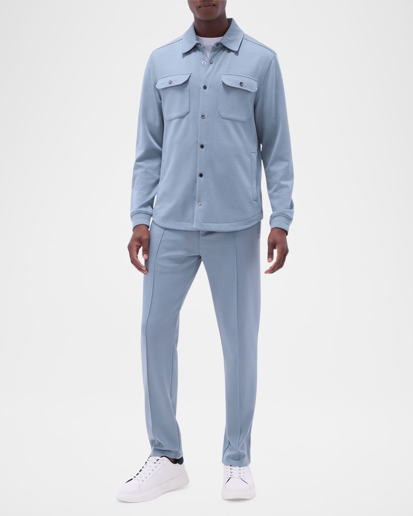 Men's Soft Knit Shirt Jacket 1