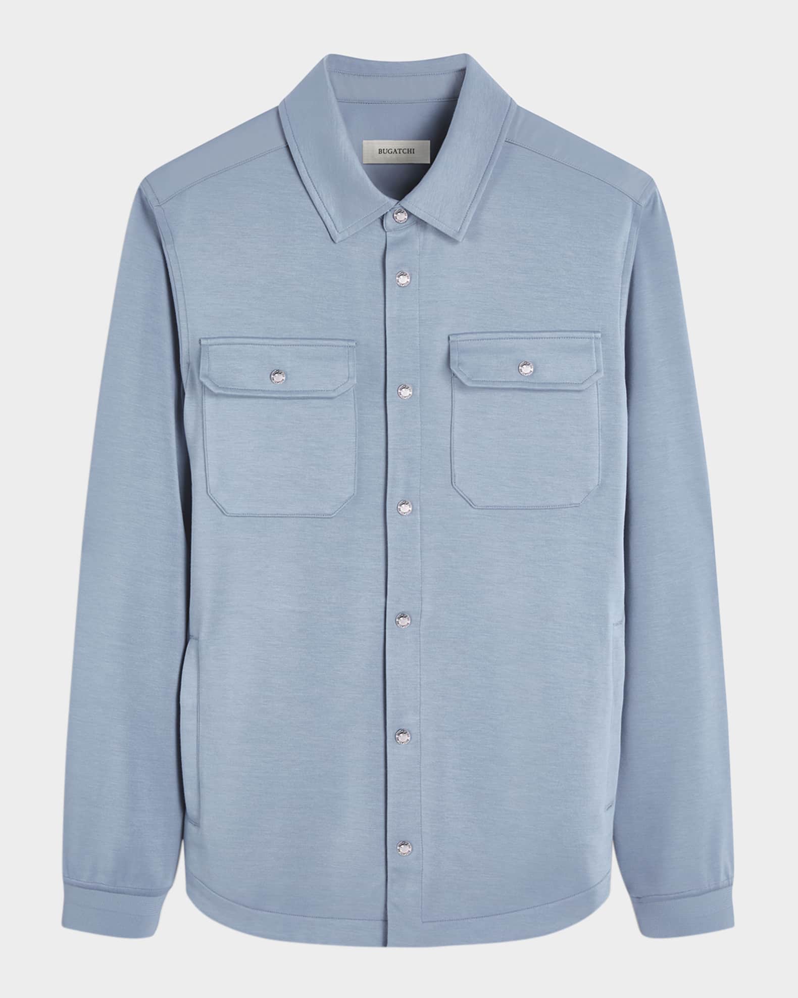 Men's Soft Knit Shirt Jacket 0