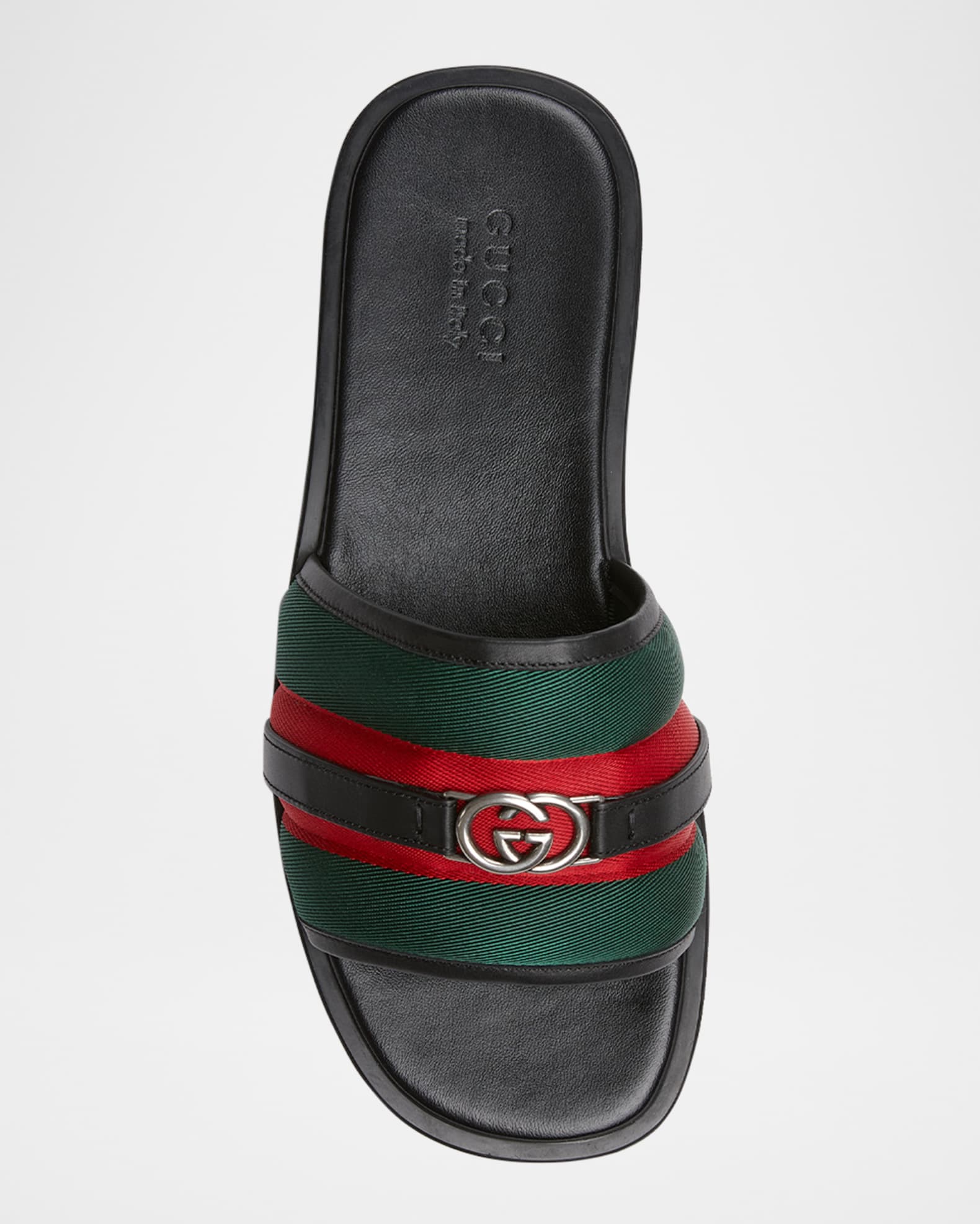 Men's Maverik Web Slide Sandals with Interlocking G