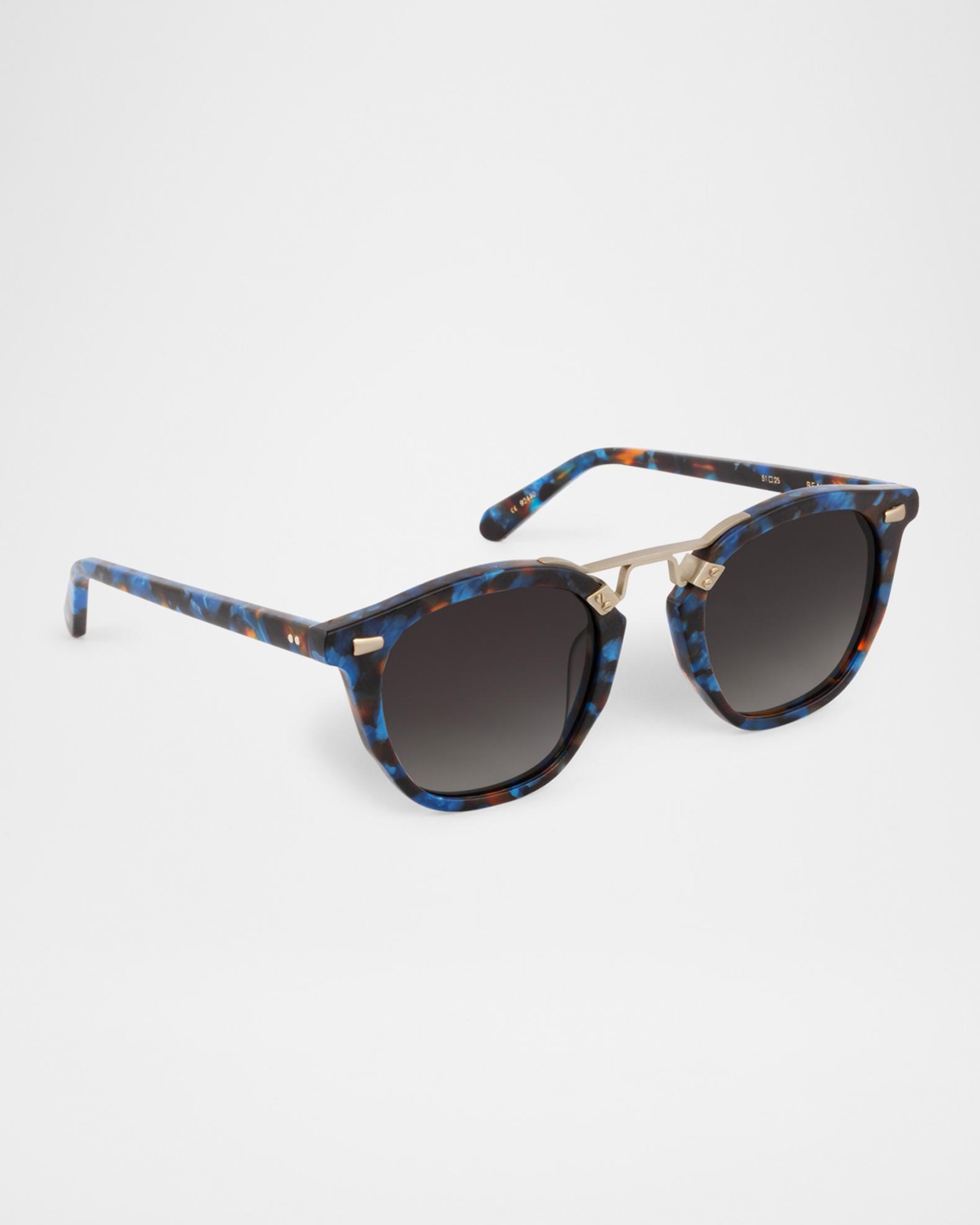 KREWE Beau II Acetate & Stainless Steel Square Sunglasses 