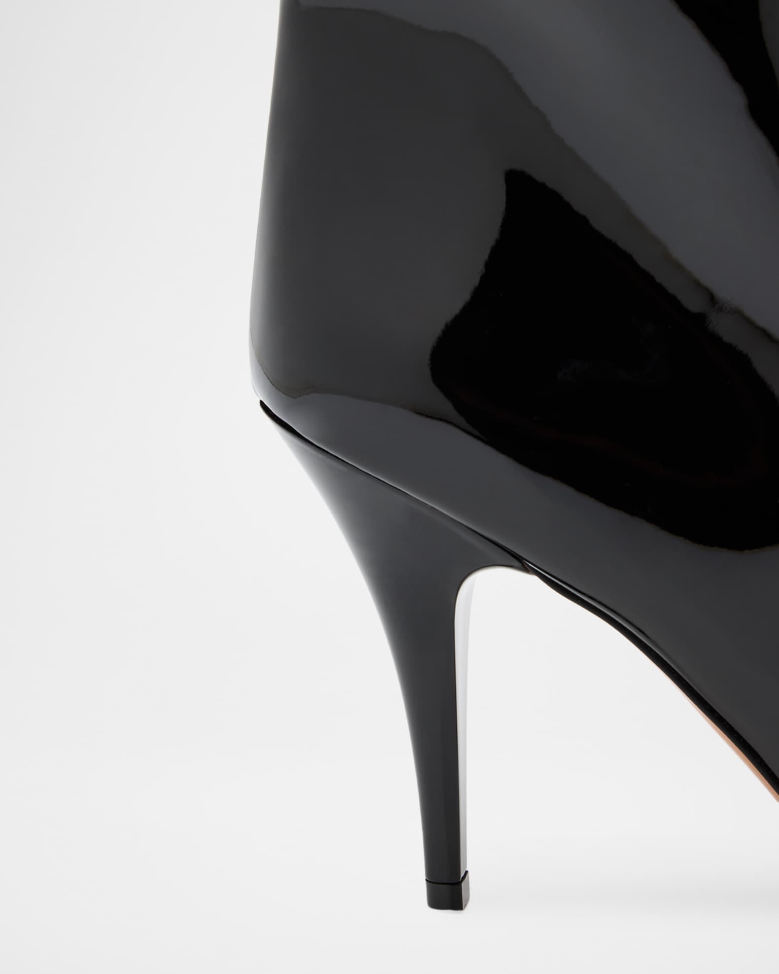 Stella McCartney 95mm Square-Toe Patent Over-The-Knee Boots