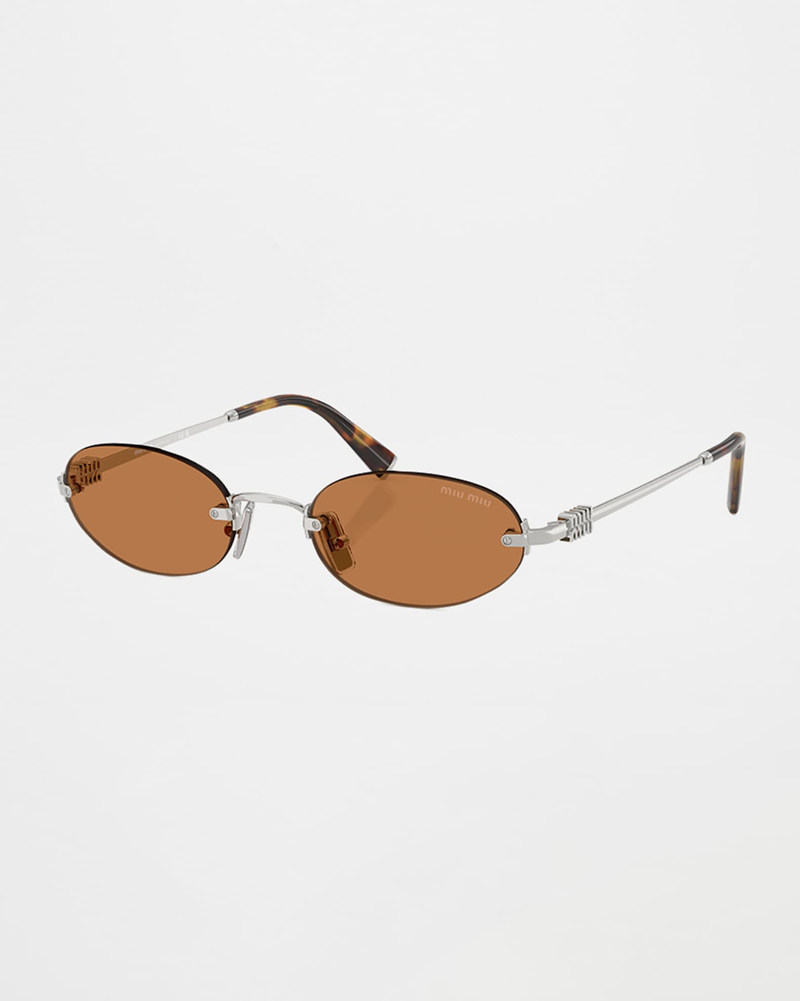 Rimless Metal Oval Sunglasses 1