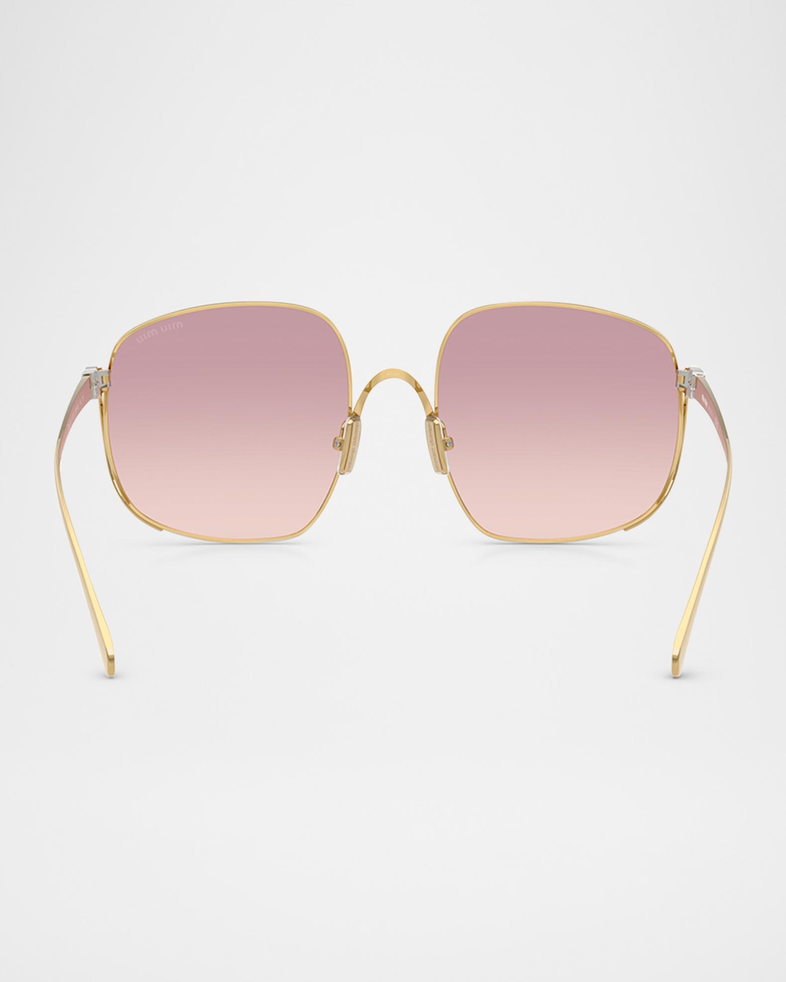 Miu Miu Women Sunglasses Gold Pink Gradient Square MUA57S 5AK40S NEW AUTHENTIC Miu Miu - MU A57S Sunglasses | Specs Collective main image 3