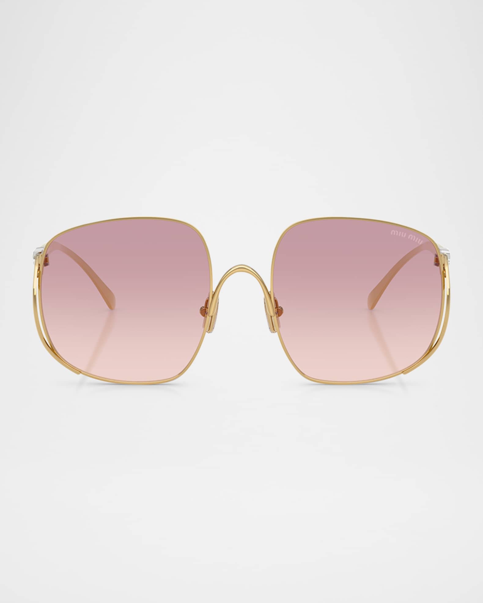 小物 2000s miumiu square sunglasses Miu Miu Logo Acetate Square Sunglasses | Neiman Marcus