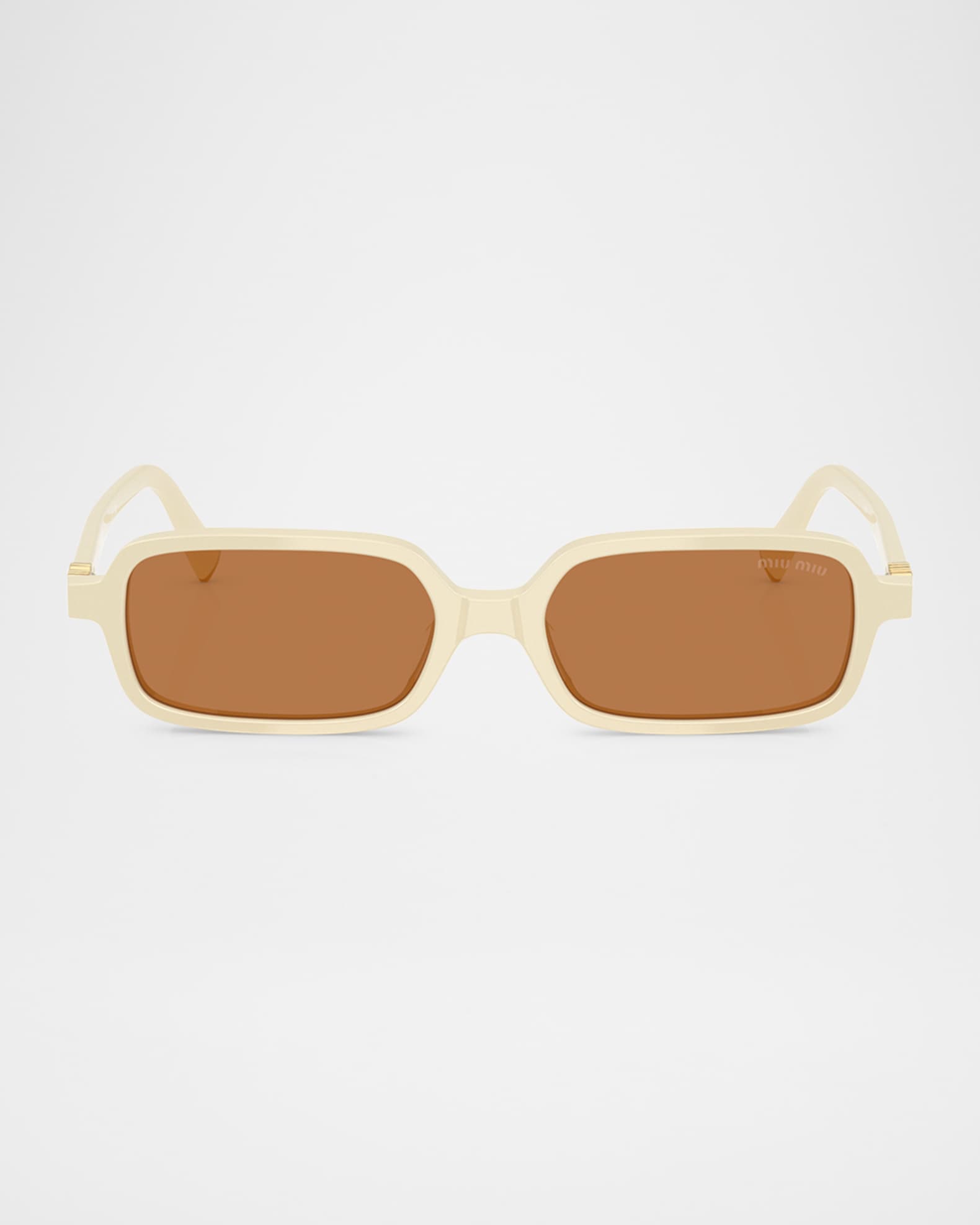 Miu Miu MU 11ZSF Acetate Rectangular Sunglasses | Neiman Marcus