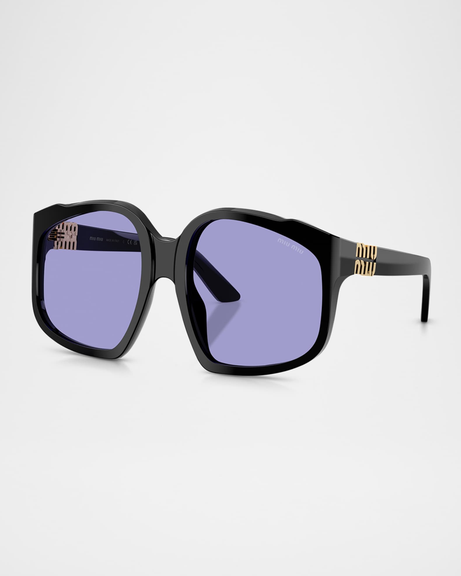 Miu Miu MU A07SF Acetate Square Sunglasses | Neiman Marcus