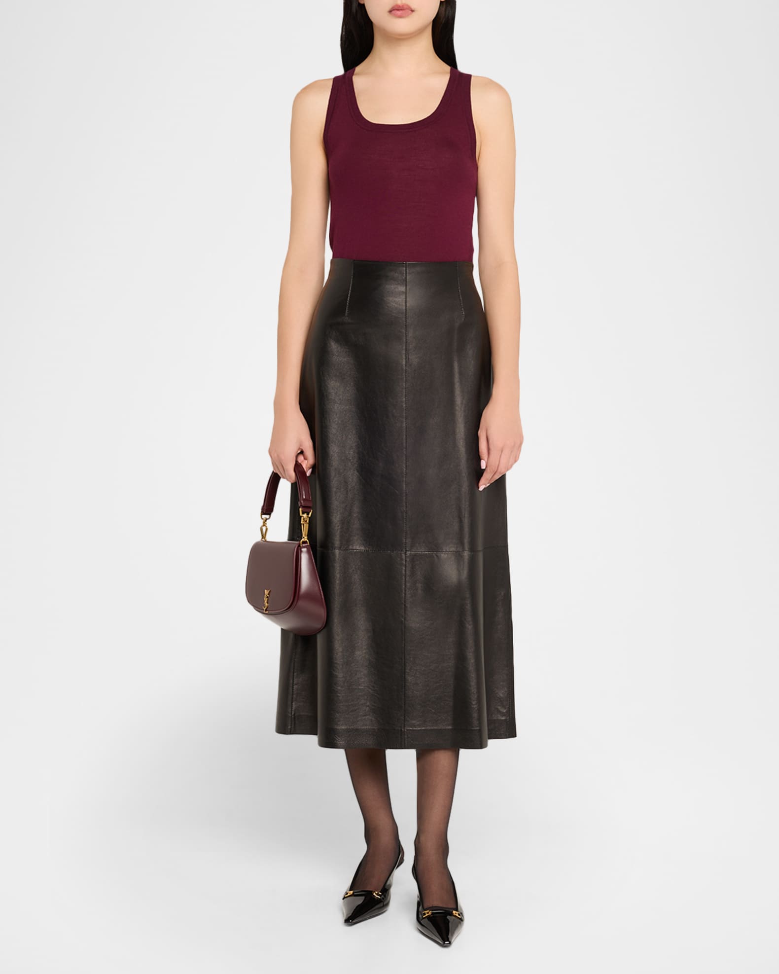 Saint Laurent YSL Top-Handle Bag in Smooth Leather | Neiman