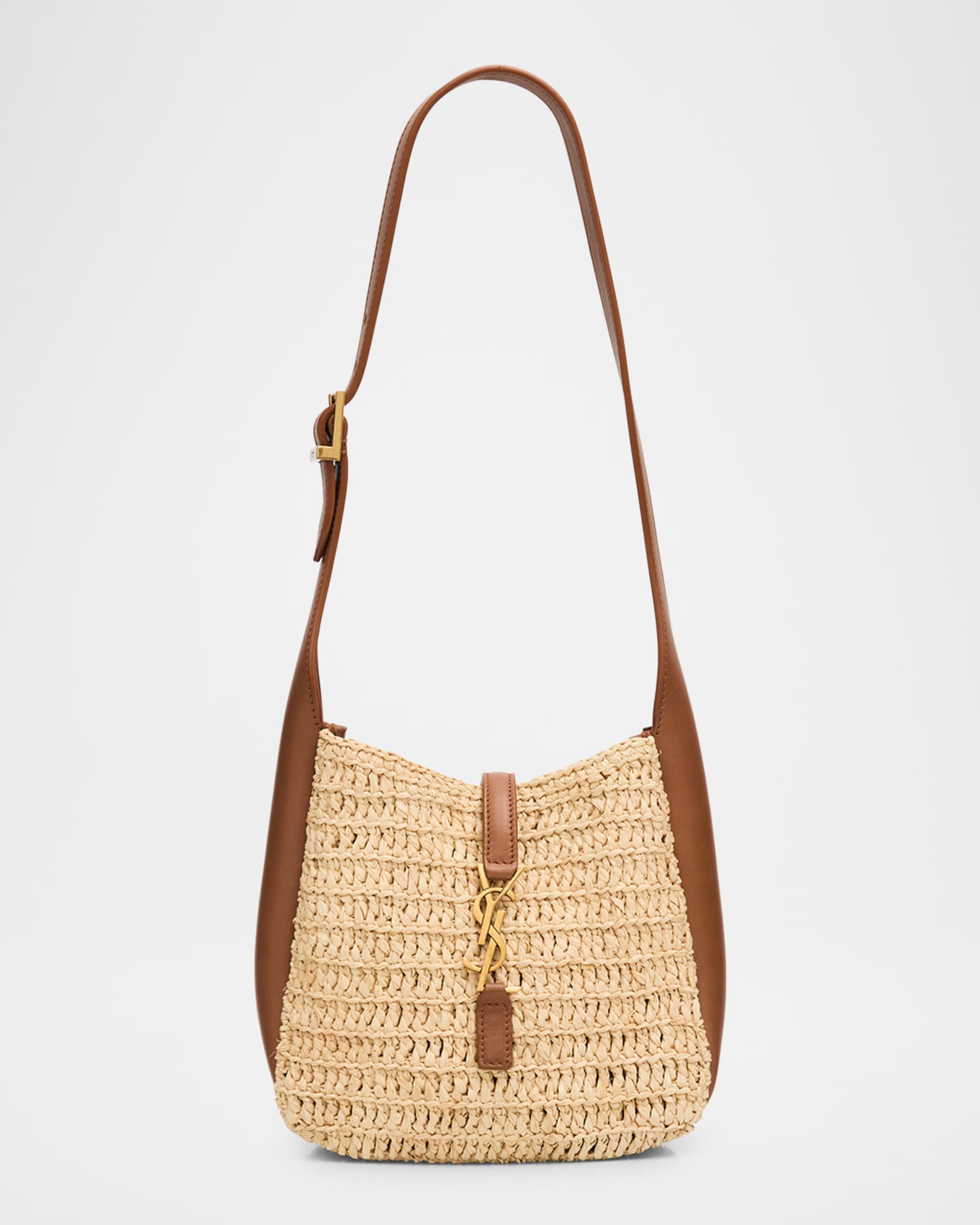 Le 5 A 7 YSL Baby Hobo Bag in Raffia 0