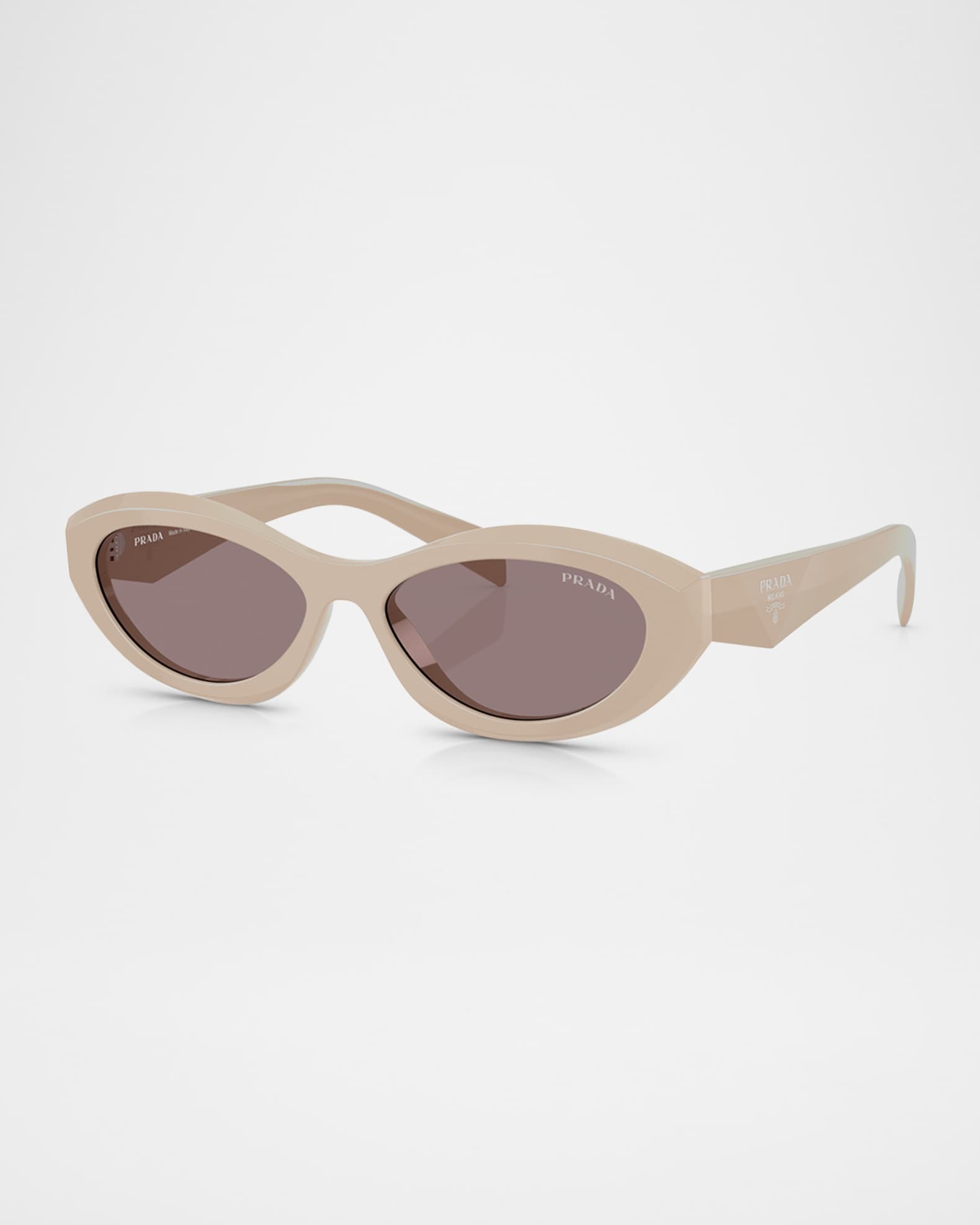 Prada PR 26ZSF Acetate Oval Sunglasses | Neiman Marcus