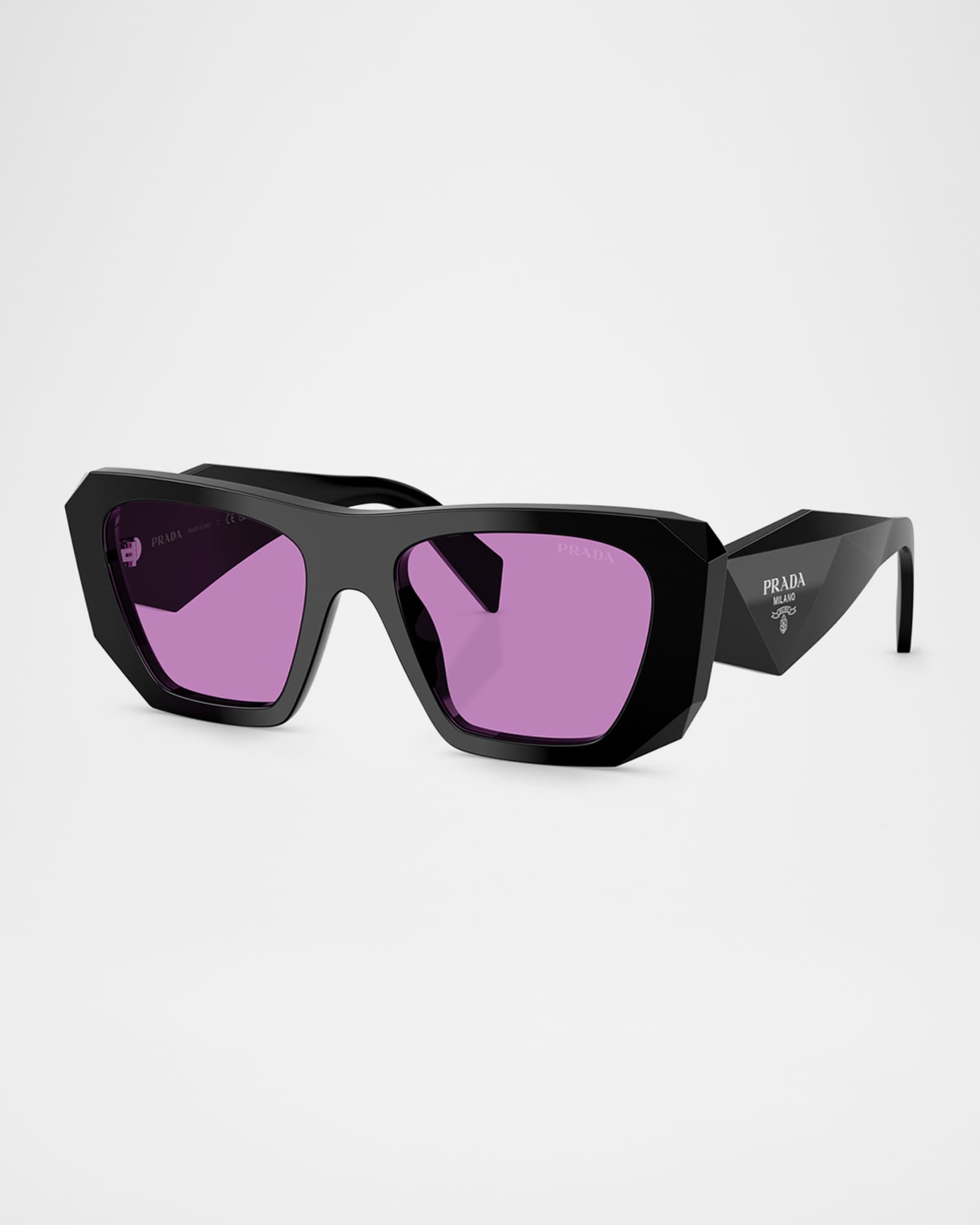 Prada PR B18S Acetate Square Sunglasses | Neiman Marcus