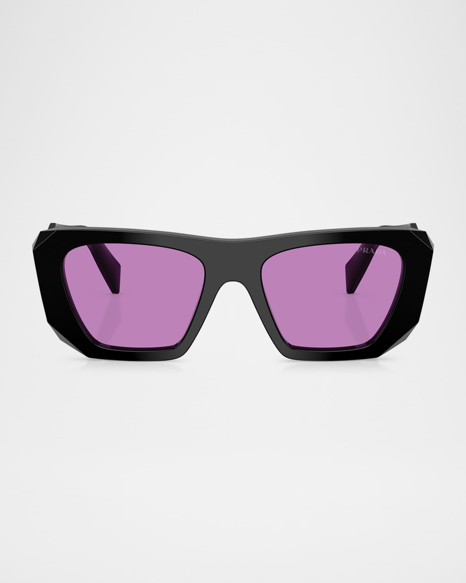 Prada PR B18S Acetate Square Sunglasses | Neiman Marcus