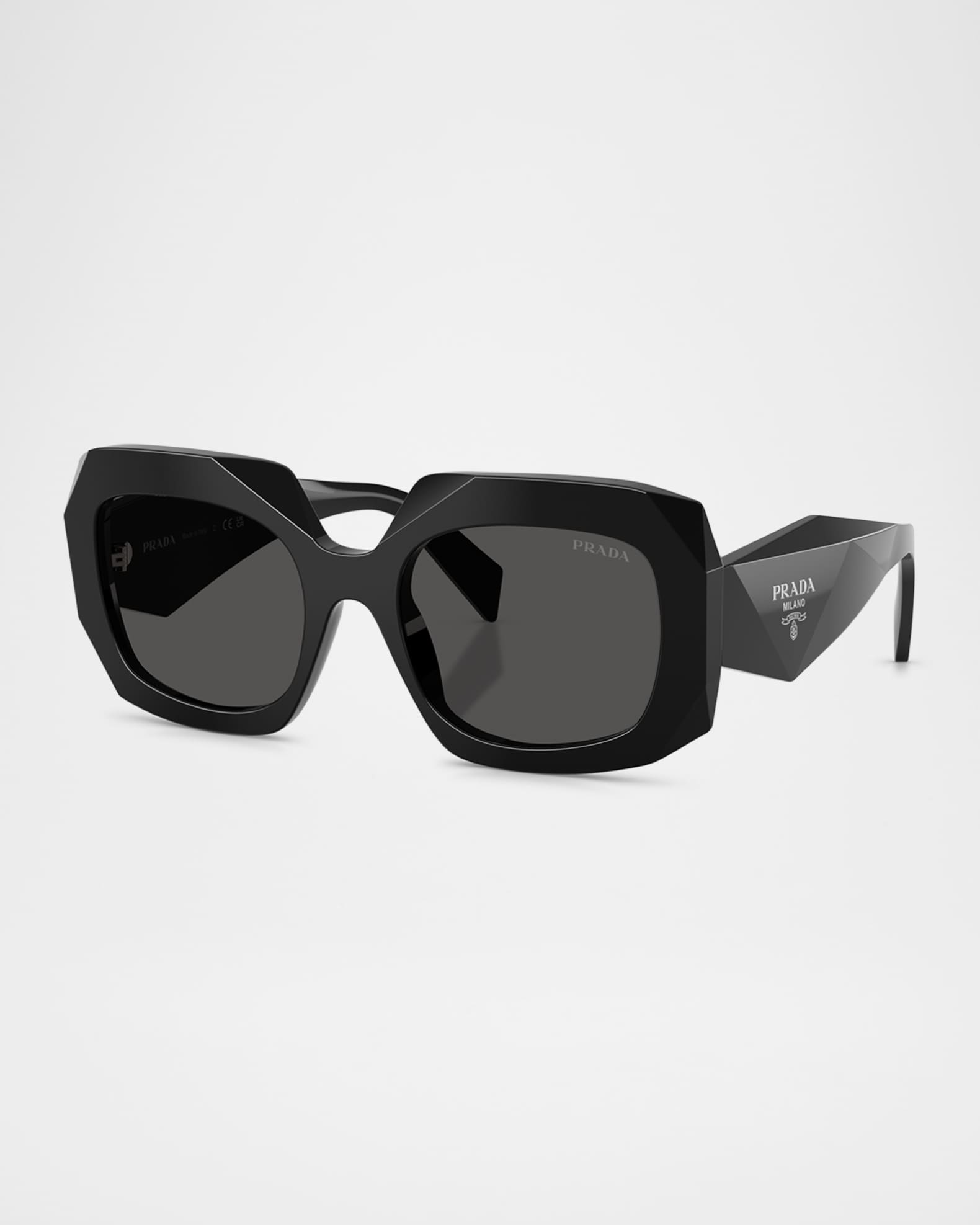 Prada PR B23SF Acetate Square Sunglasses | Neiman Marcus