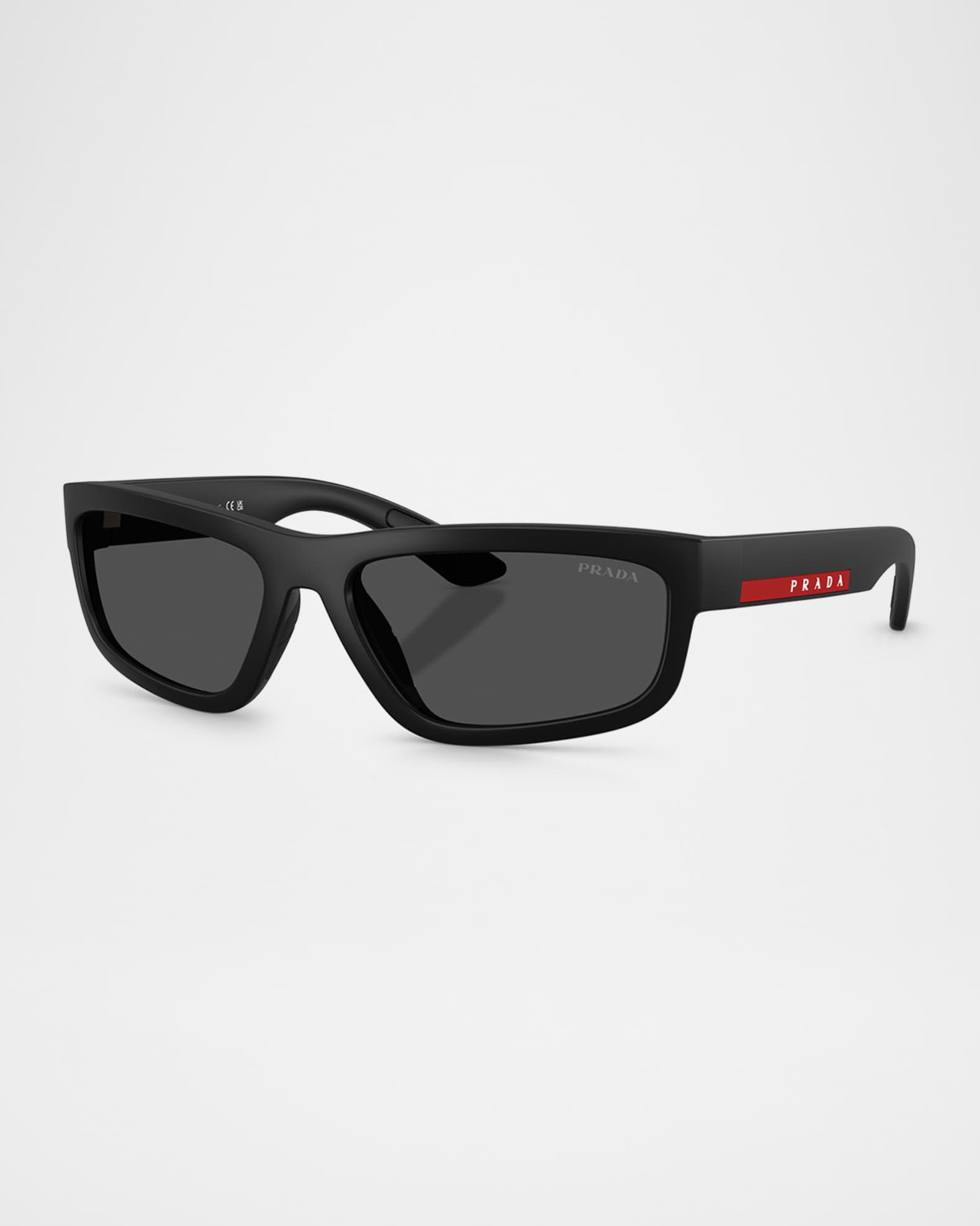 Perspecta 37 Famous(パースペクタ) Prada Men's Linea Rossa PS 05ZS Rectangular Sunglasses | Neiman Marcus
