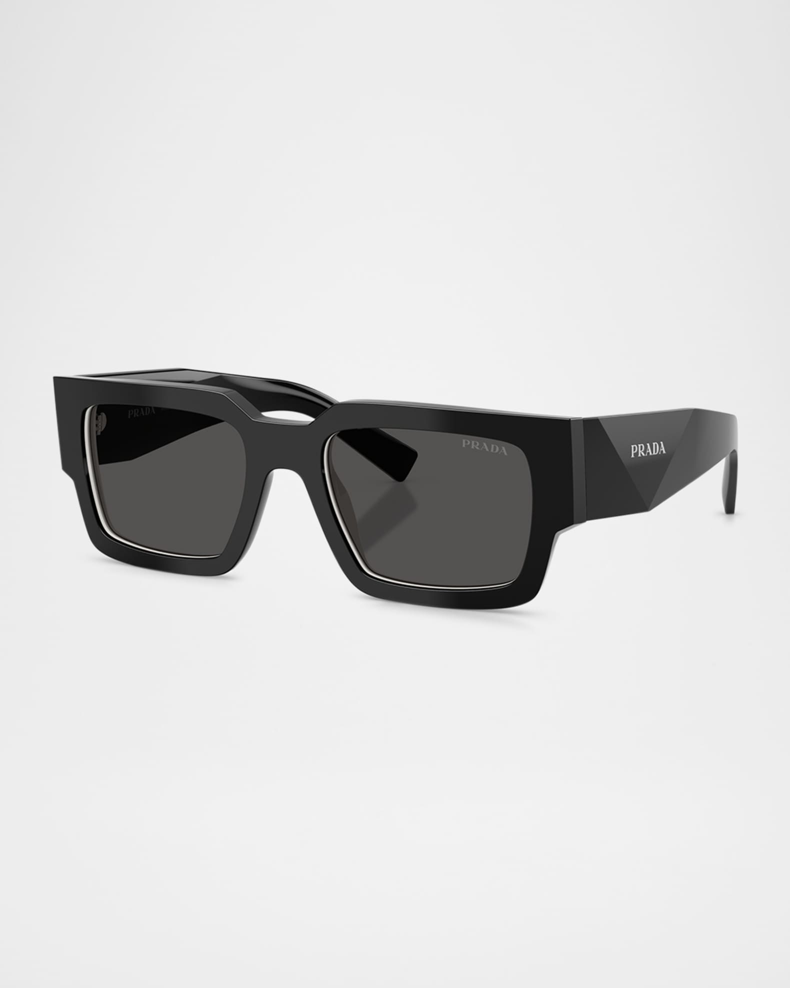 Prada Men's PR B17S Rectangular Sunglasses | Neiman Marcus