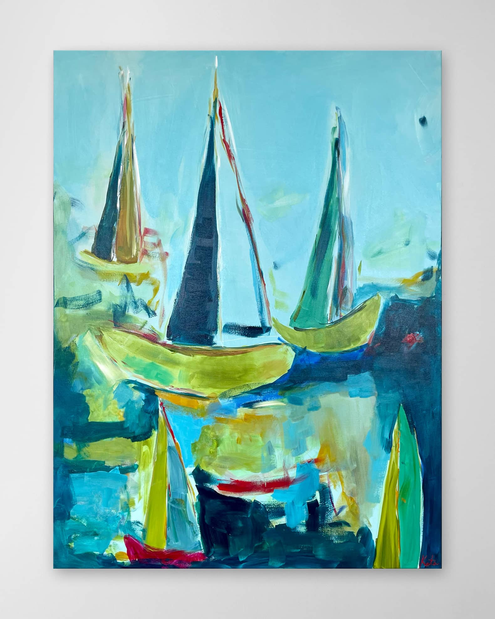 "Come Sail Away" Hand-Embellished Giclee by Kate Baldock 0