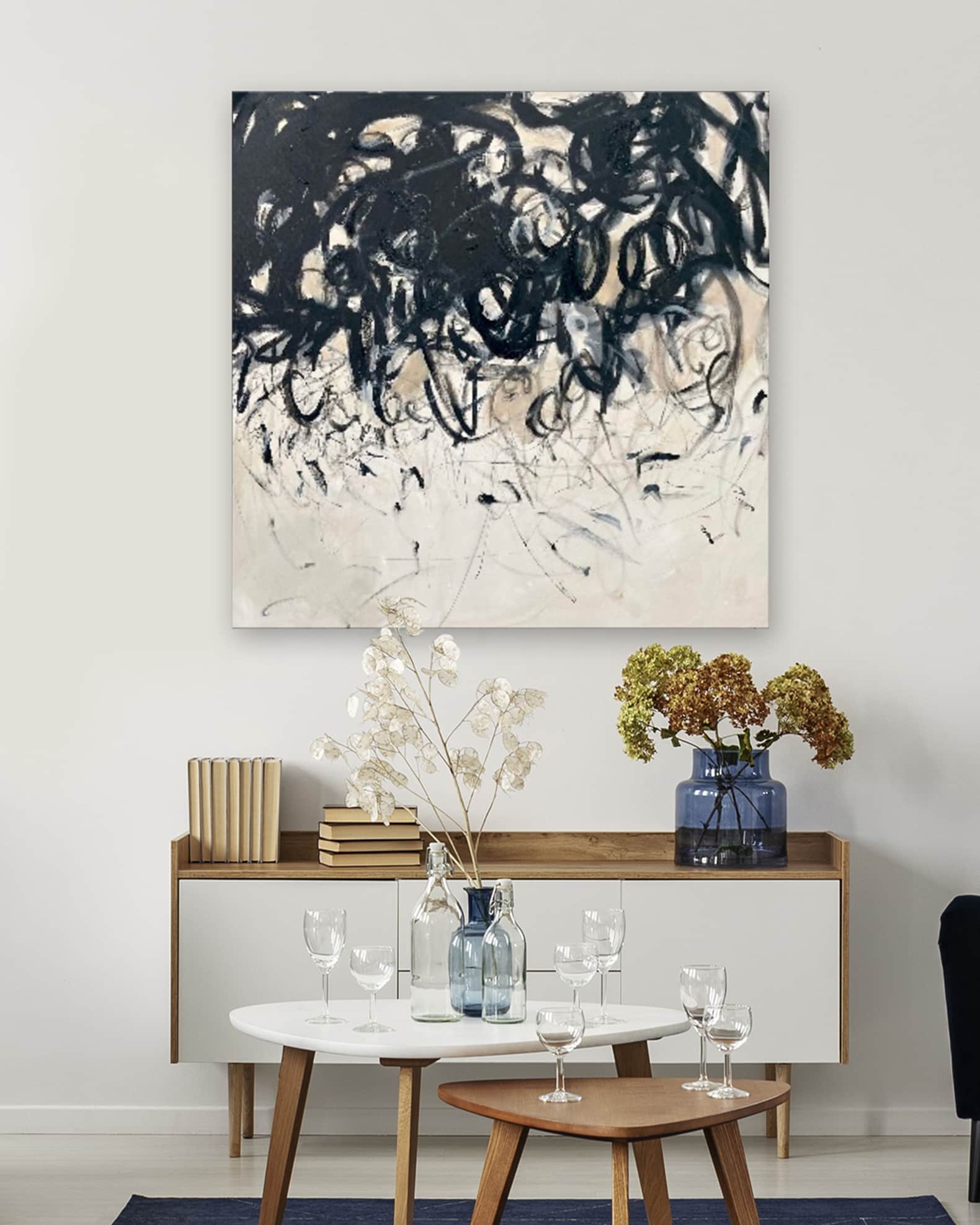 "Crowded" Hand-Embellished Giclee by Kate Baldock 1