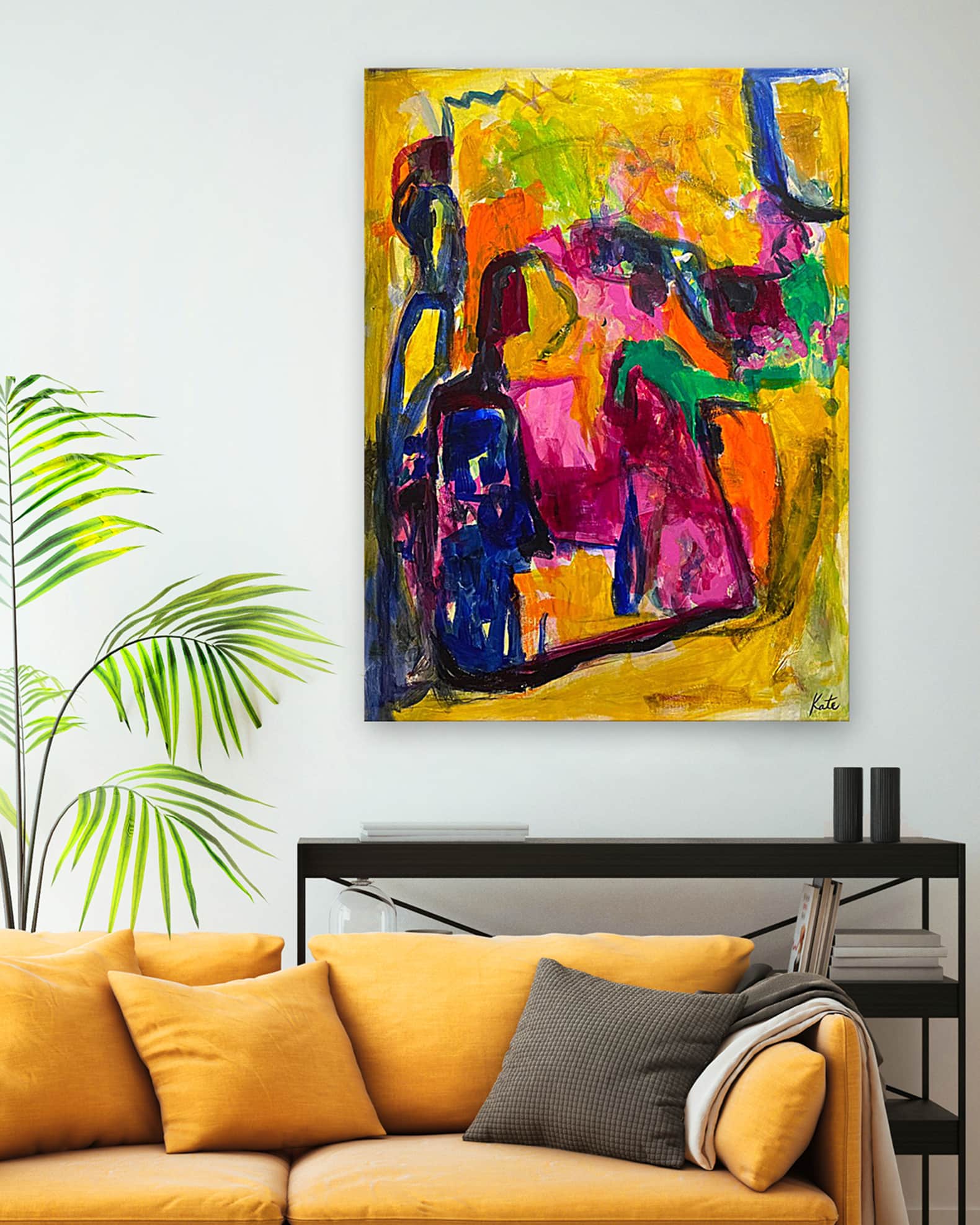 "Vibe" Hand-Embellished Giclee by Kate Baldock 1