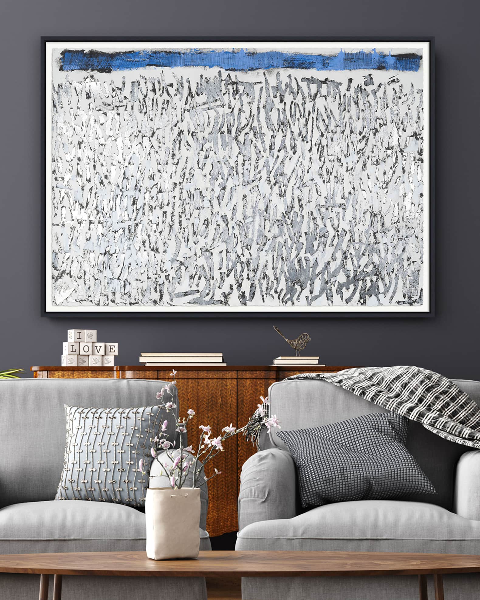 "Into the Blue" Hand-Embellished Giclee by Robert Robinson 1