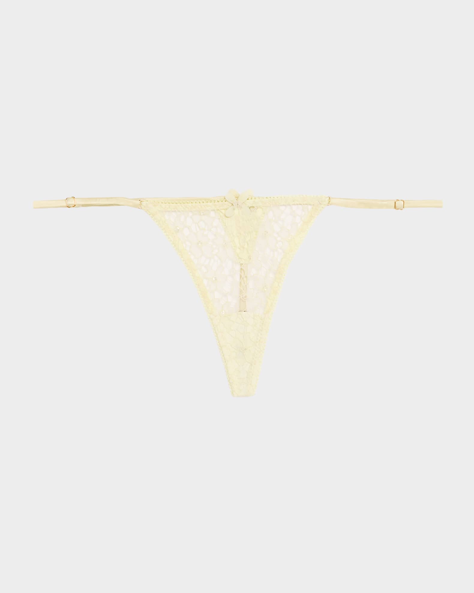 Vinca Beaded Floral Lace G-String 0