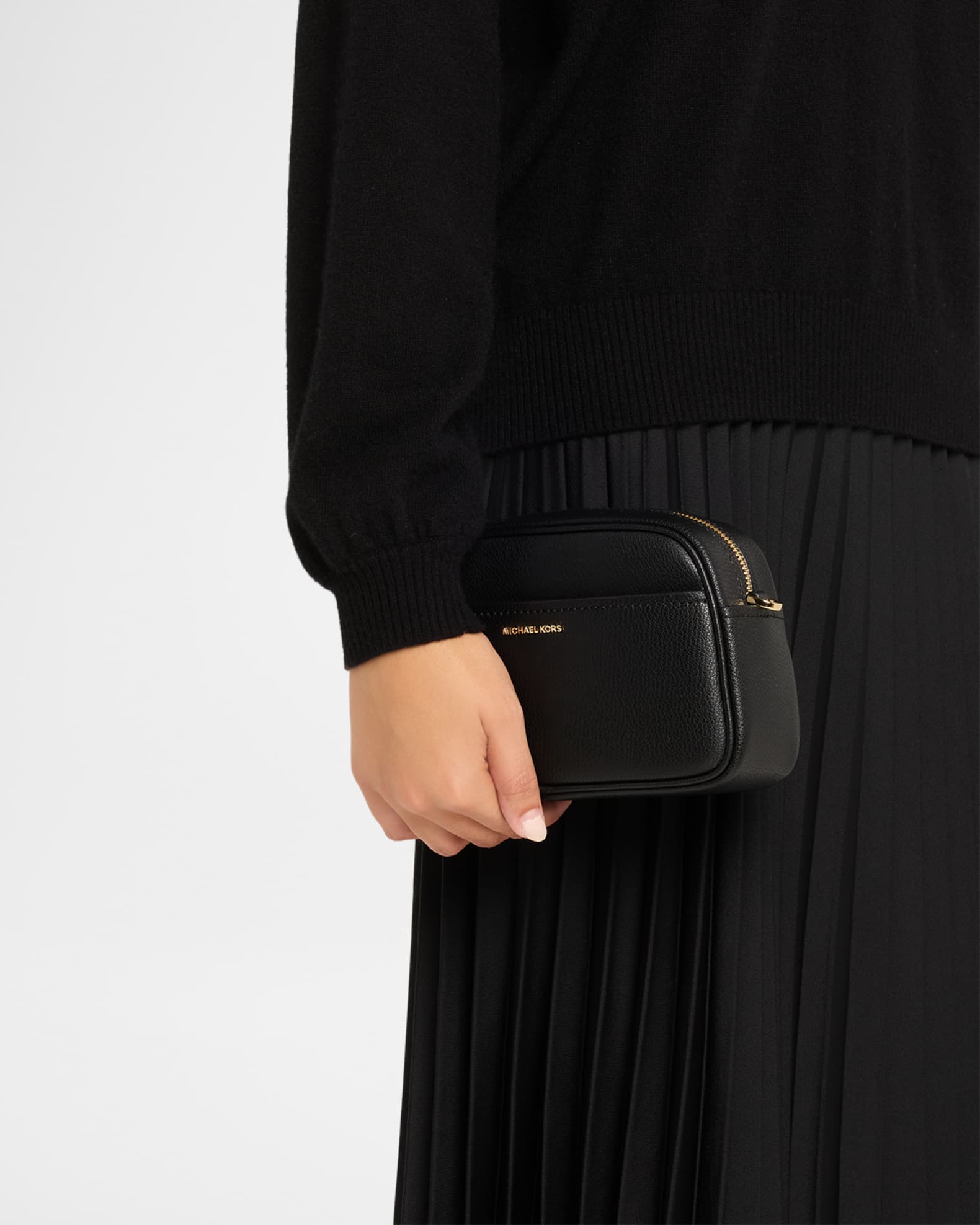 MICHAEL Michael Kors Jet Set Small Leather Camera Bag | Neiman Marcus