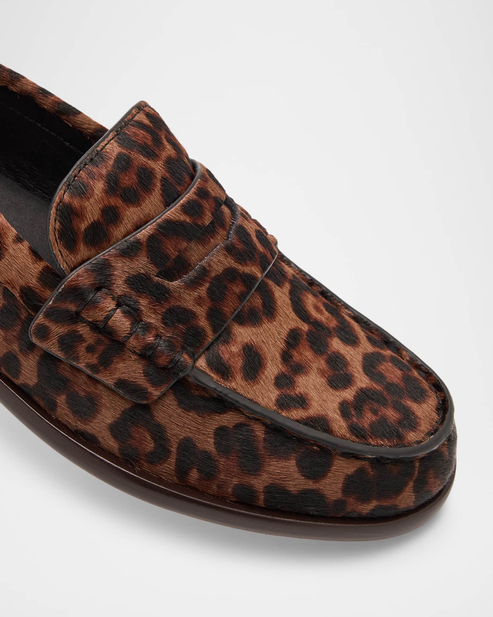 Rag Bone Carter Leopard Calf Hair Loafers Neiman Marcus
